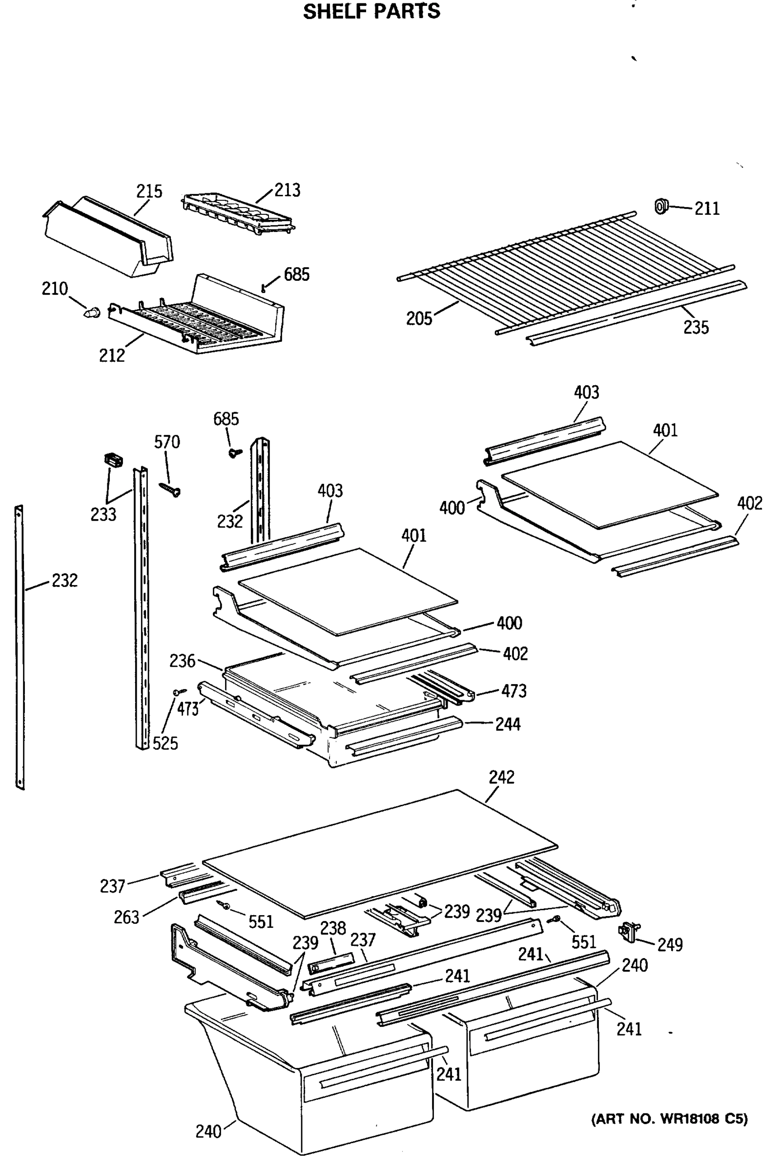 SHELF PARTS