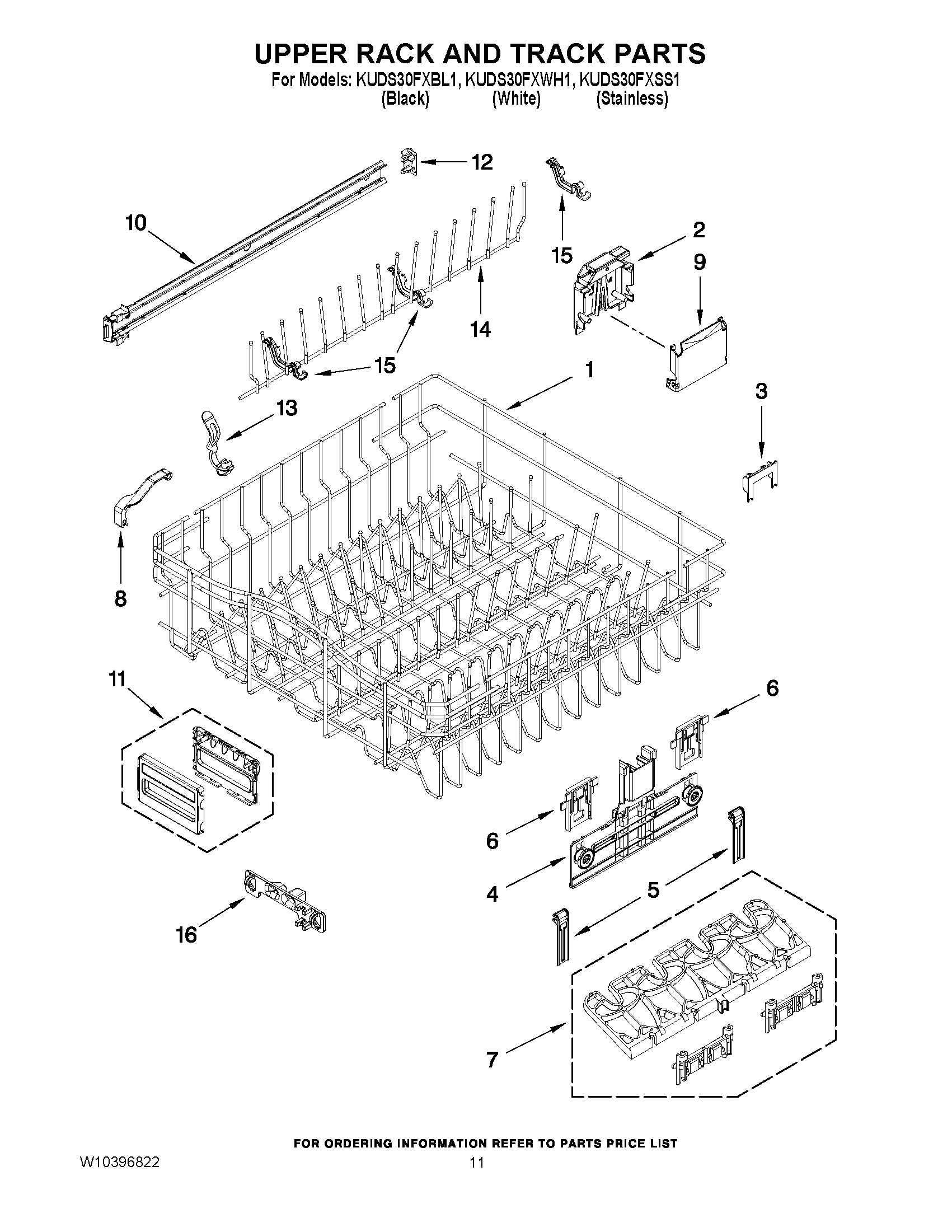 09 - UPPER RACK AND TRACK PARTS