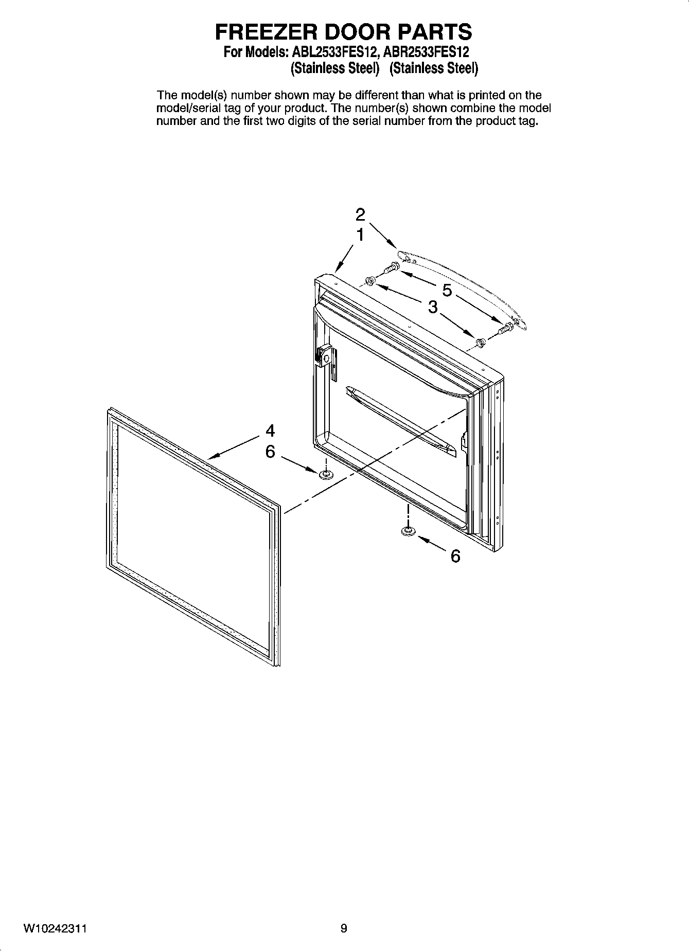 05 - FREEZER DOOR PARTS