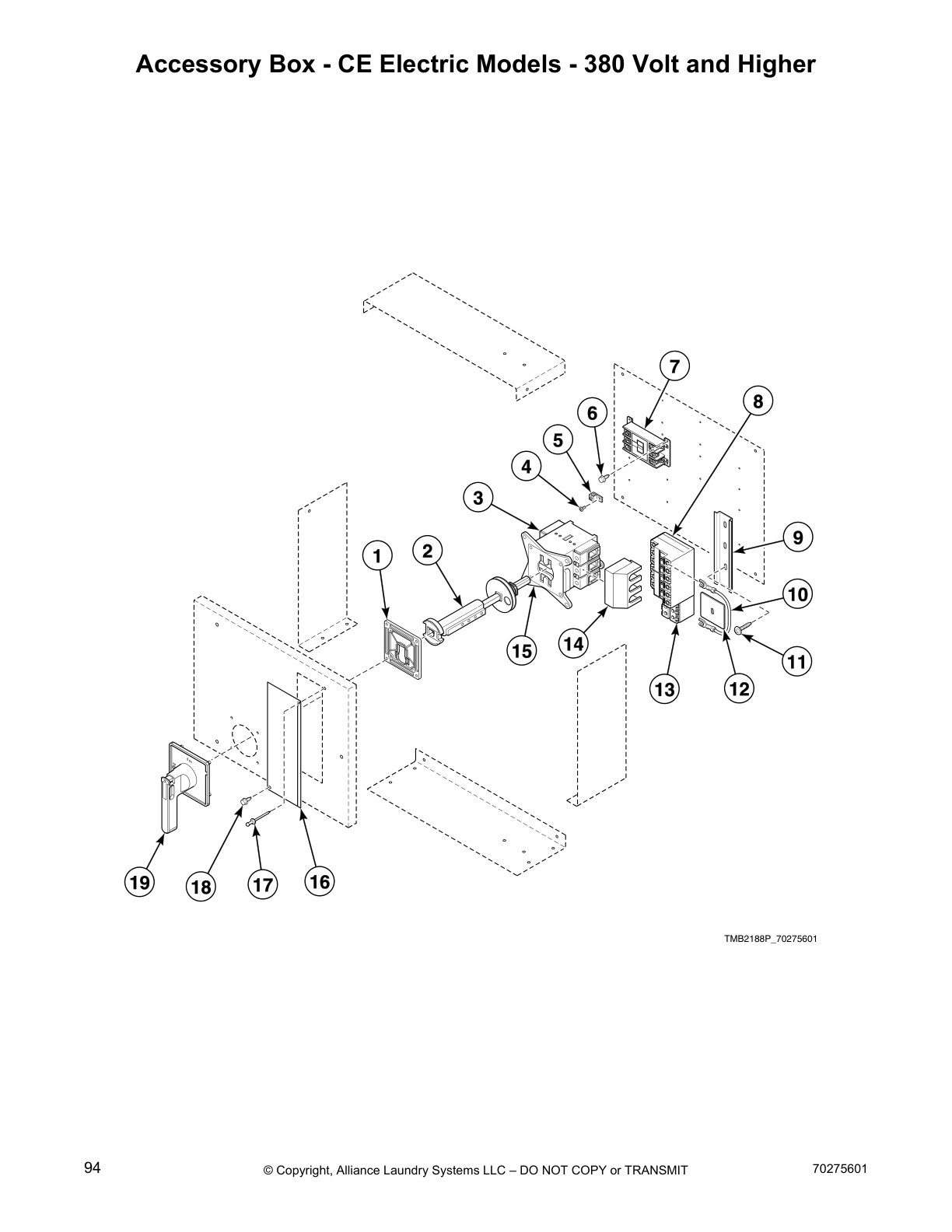 Accessory Box - CE Electric Models - 380 Volt and Higher