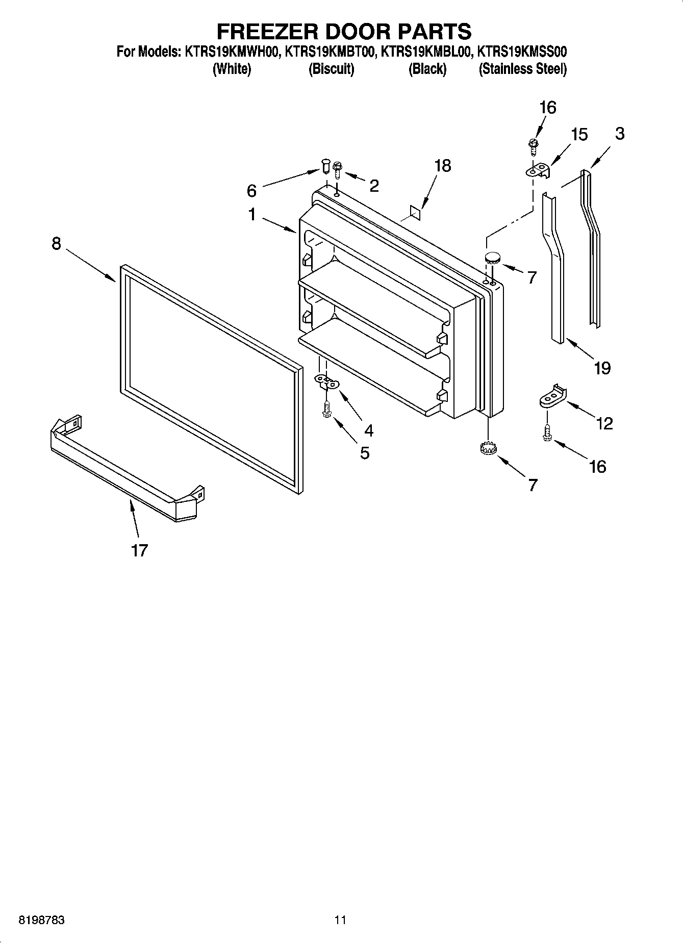 06 - FREEZER DOOR PARTS, OPTIONAL PARTS