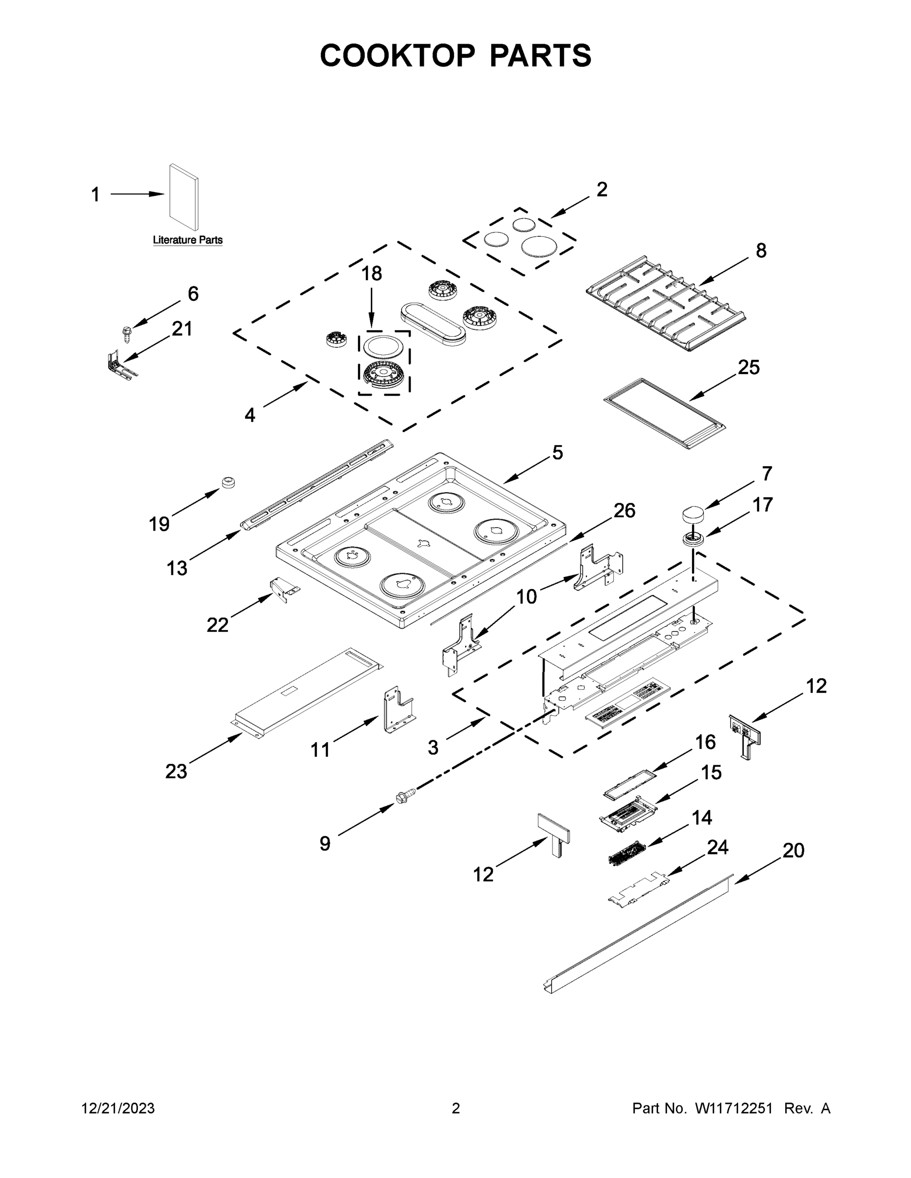 02 - COOKTOP PARTS