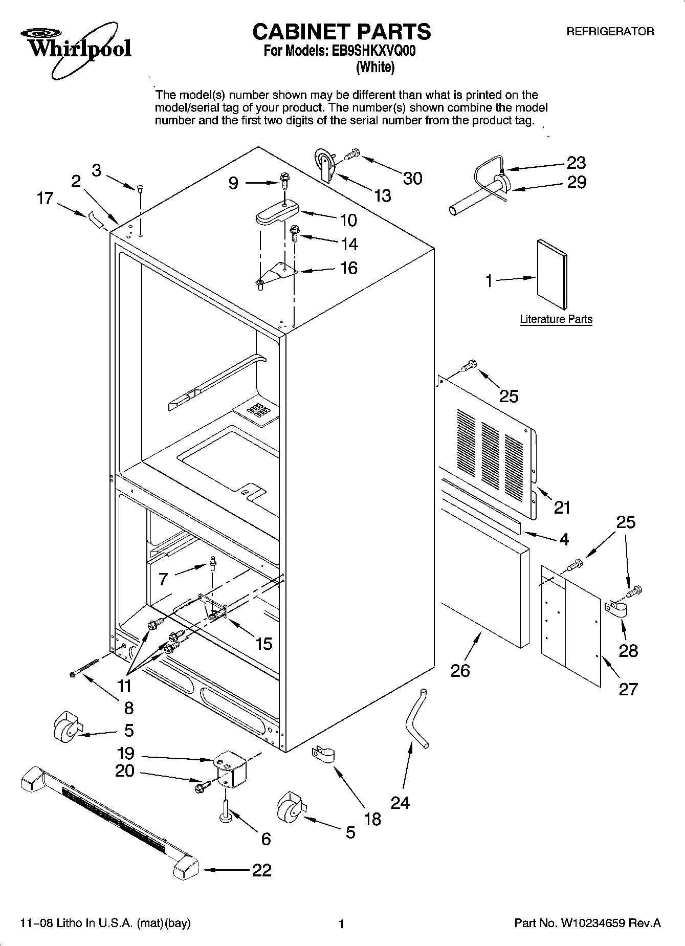01 - CABINET PARTS