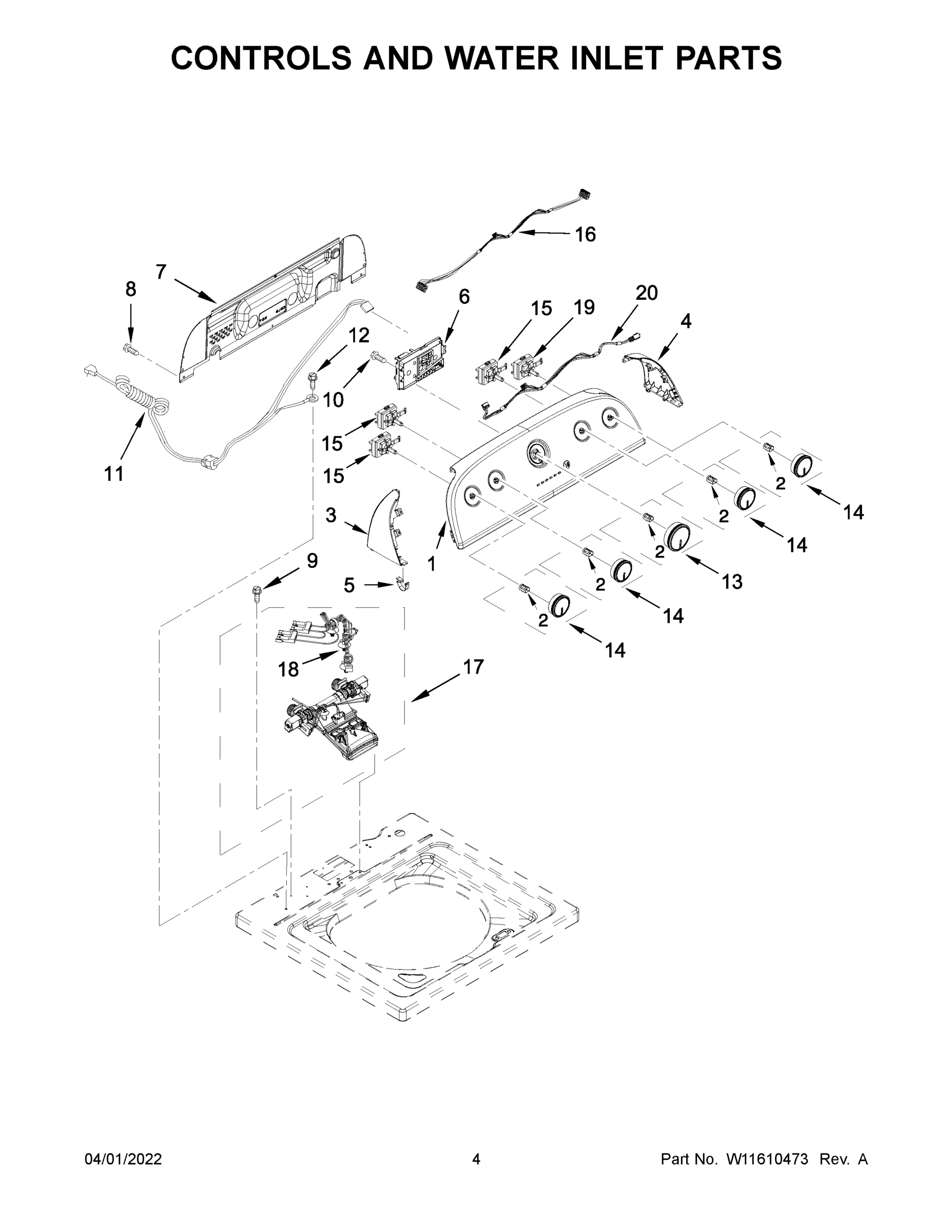 03 - CONTROLS AND WATER INLET PARTS