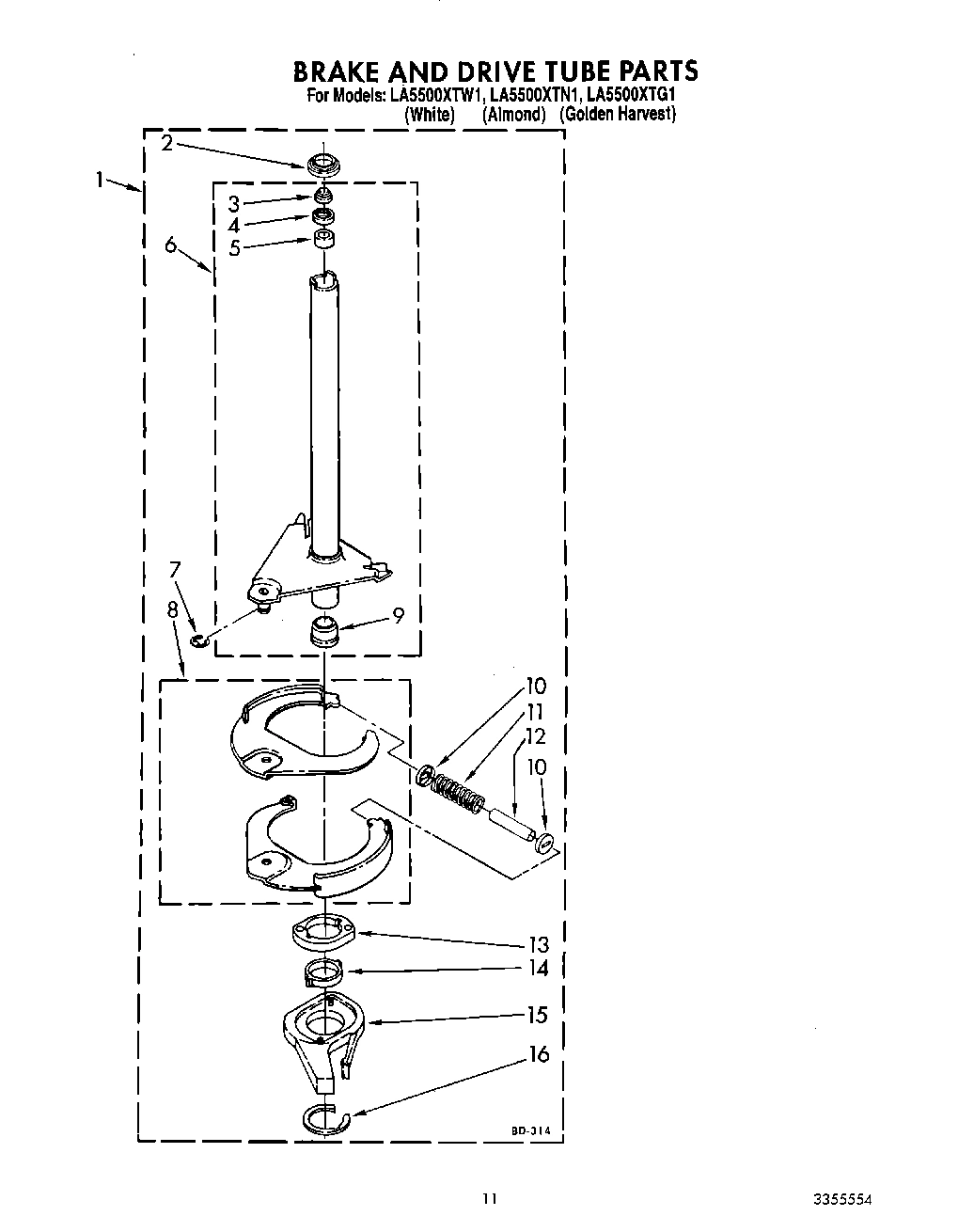 10 - BRAKE AND DRIVE TUBE