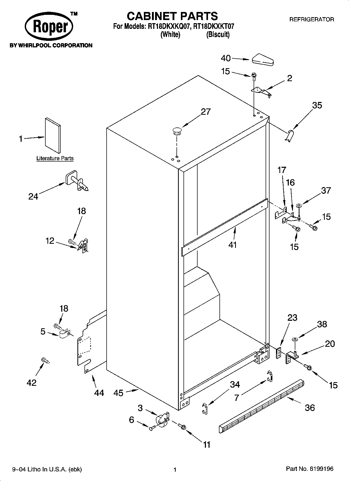 01 - CABINET PARTS