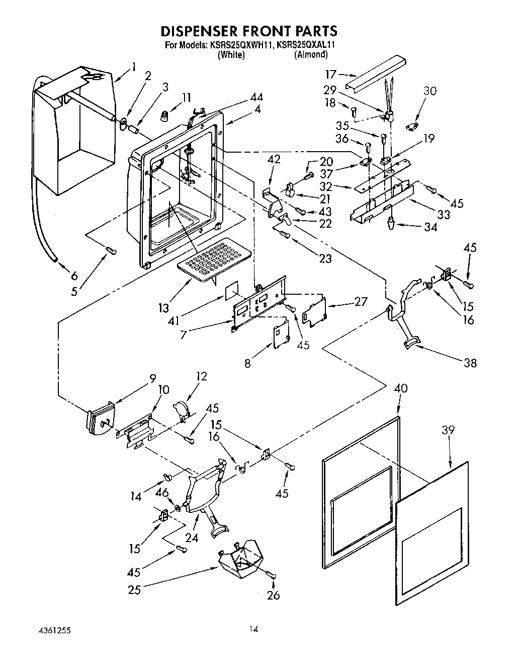 10 - DISPENSER FRONT
