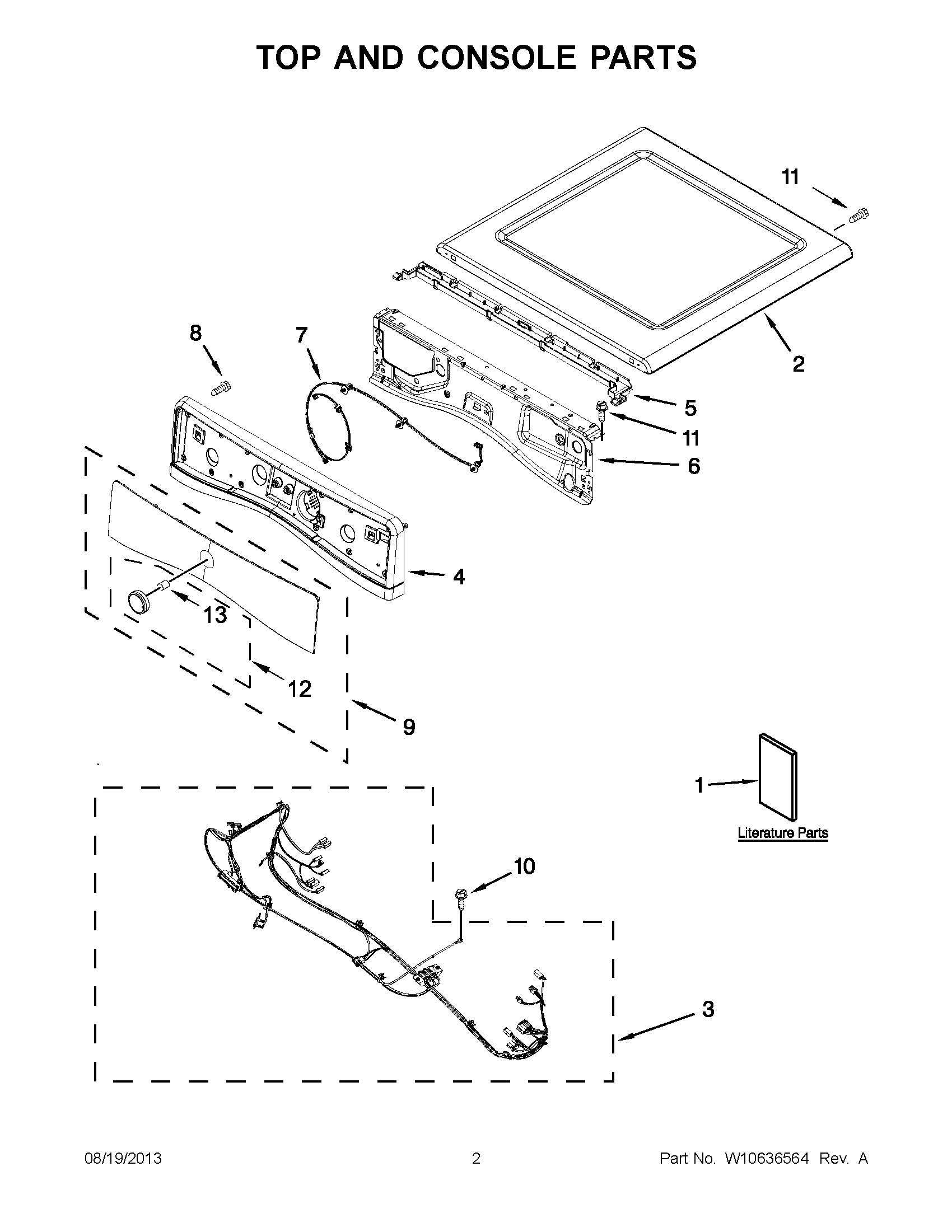 02 - TOP AND CONSOLE PARTS