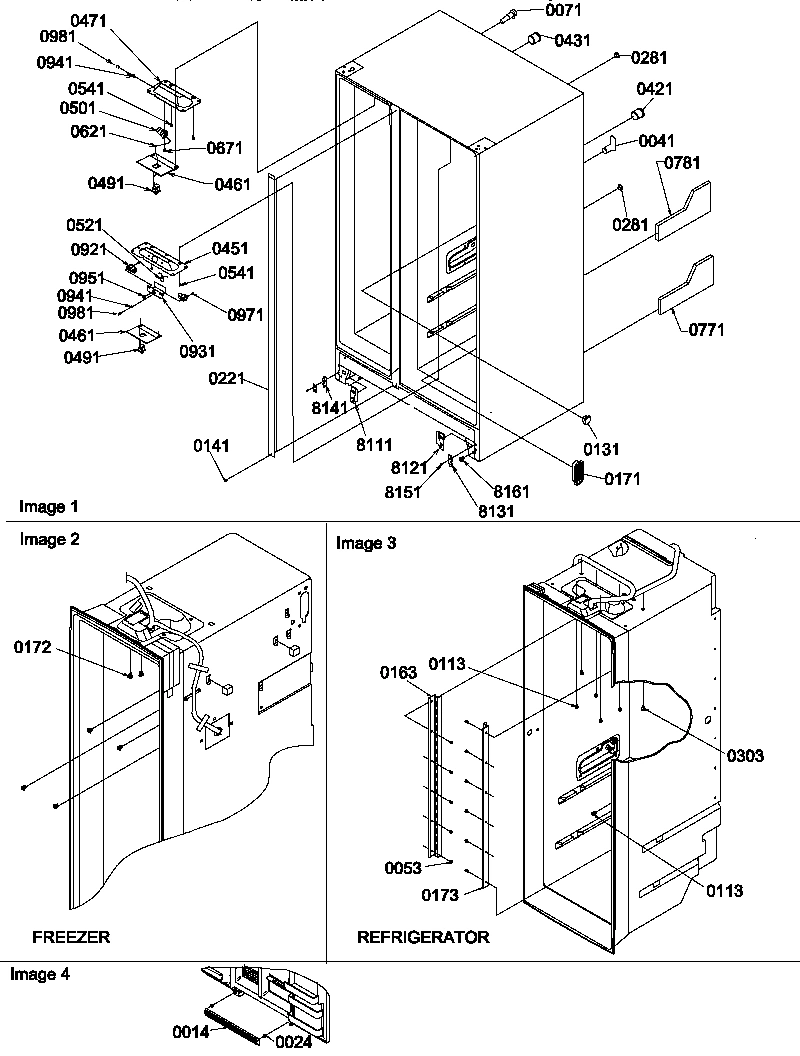 02 - CABINET PARTS AND TOE GRILLE