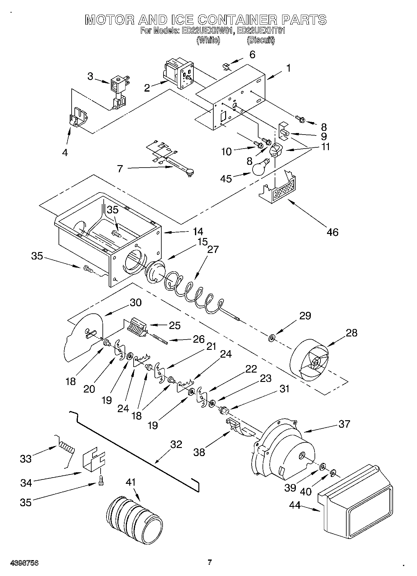 05 - MOTOR AND ICE CONTAINER