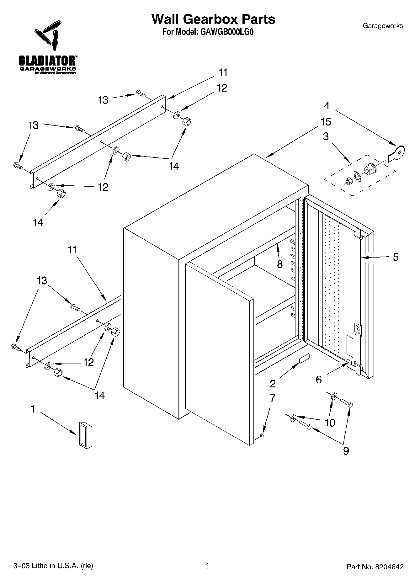 01 - Wall Gearbox Parts