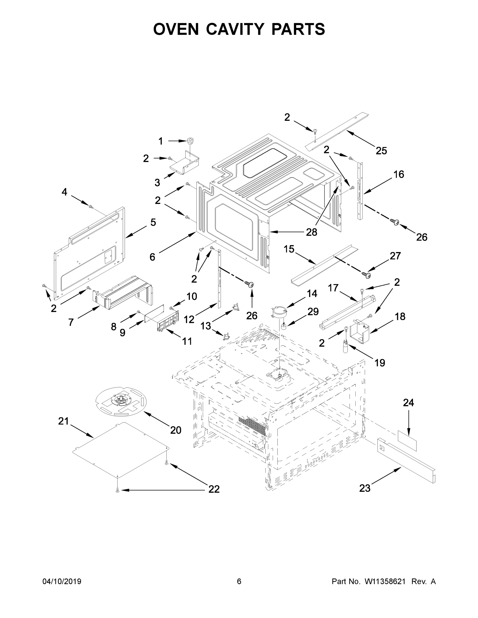 04 - OVEN CAVITY PARTS