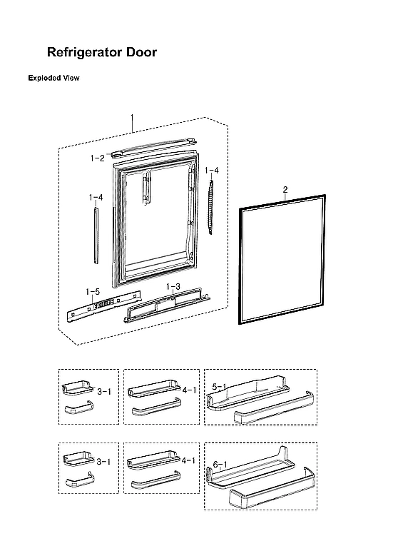 Refrigerator Door Parts