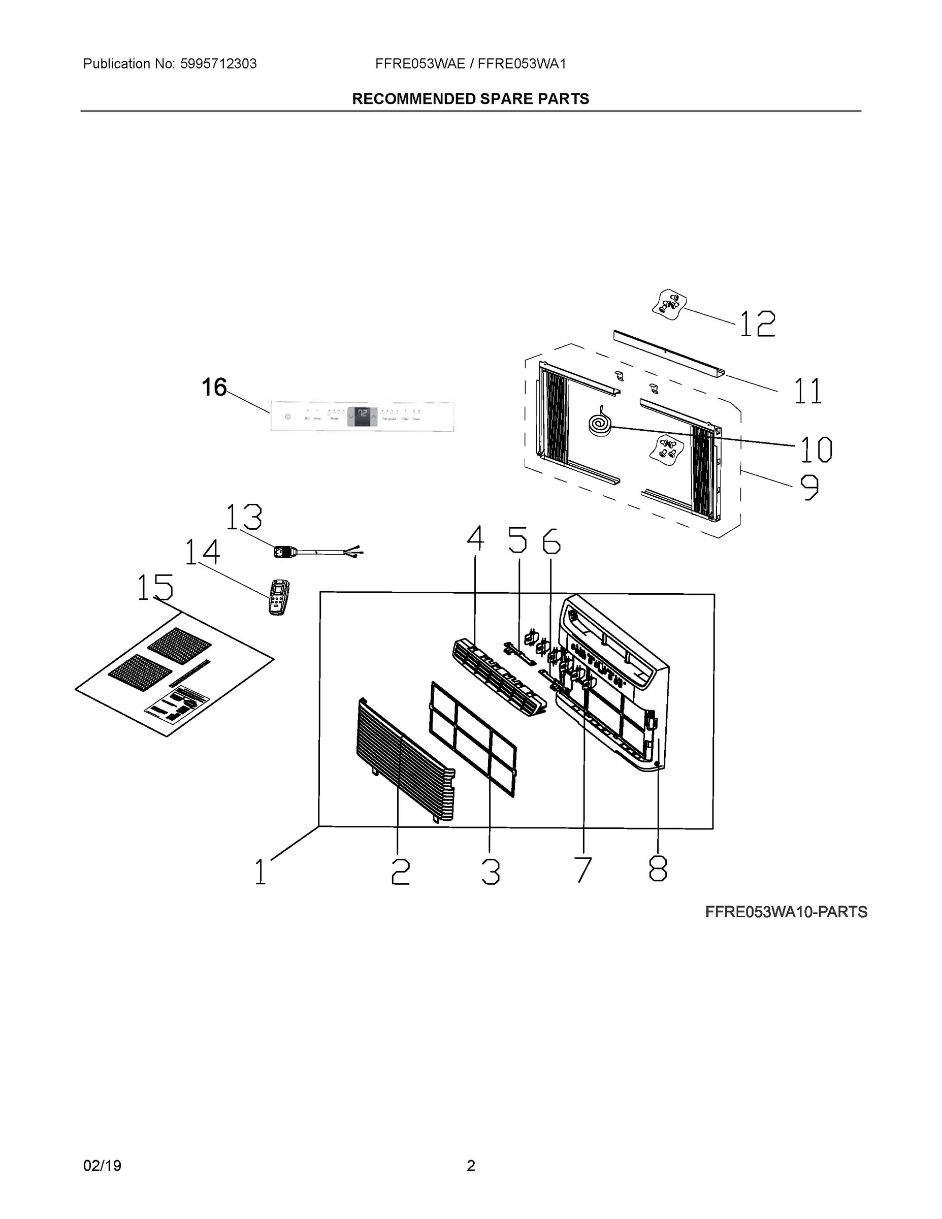 02 - RECOMMENDED SPARE PARTS