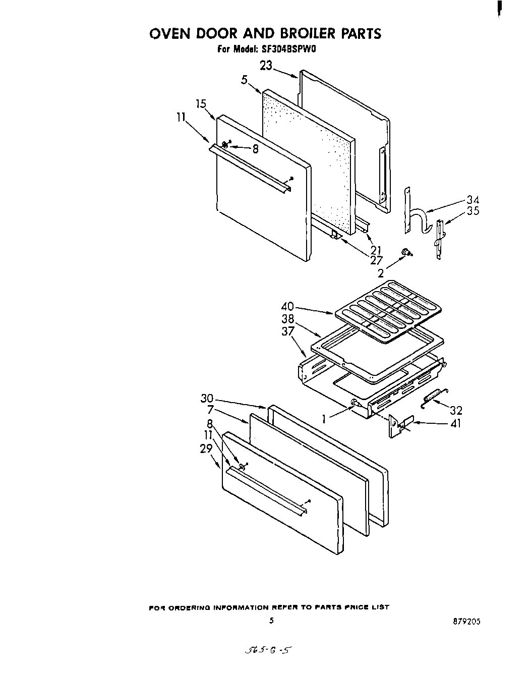 04 - OVEN DOOR AND BROILER