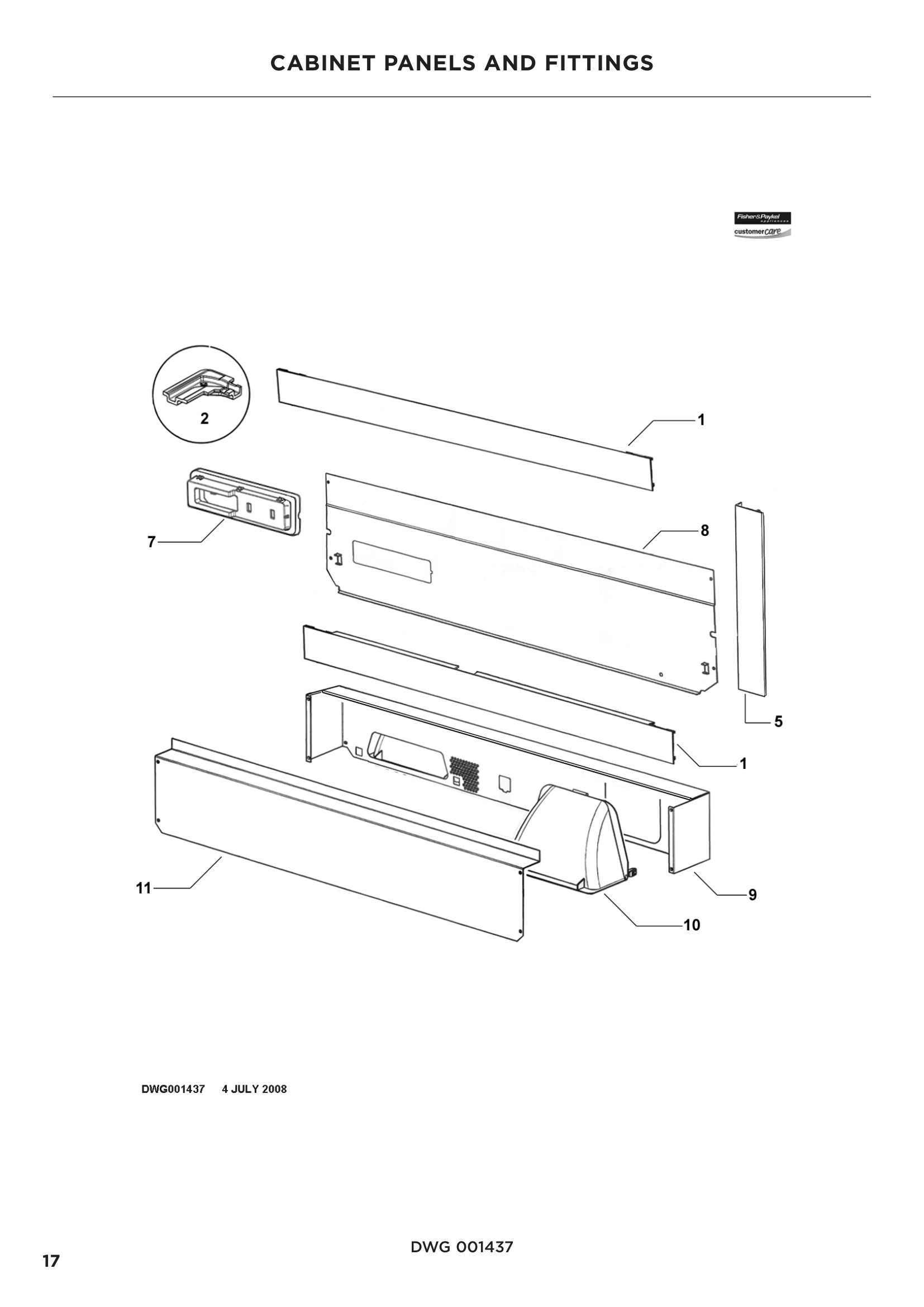 CABINET PANELS AND FITTINGS