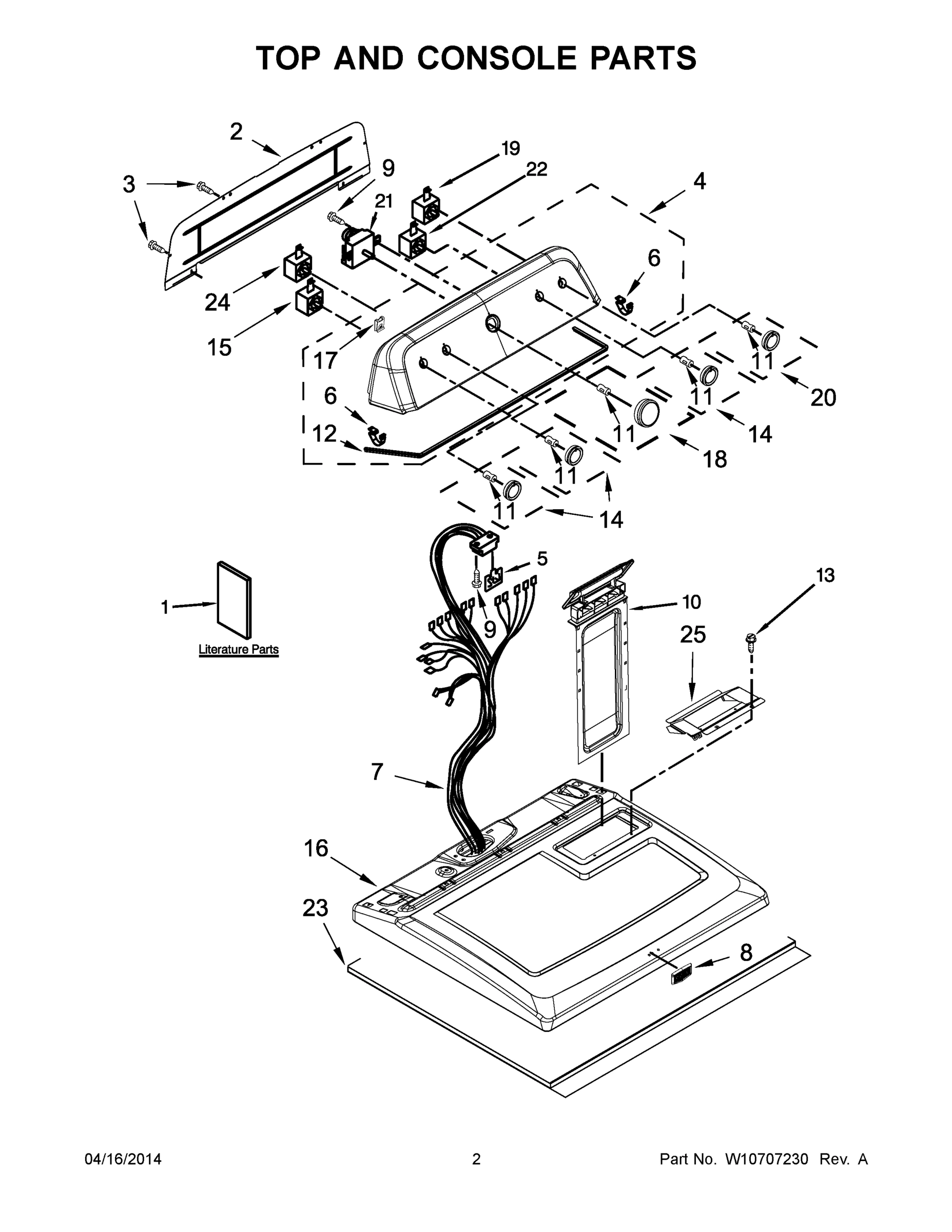 02 - TOP AND CONSOLE PARTS