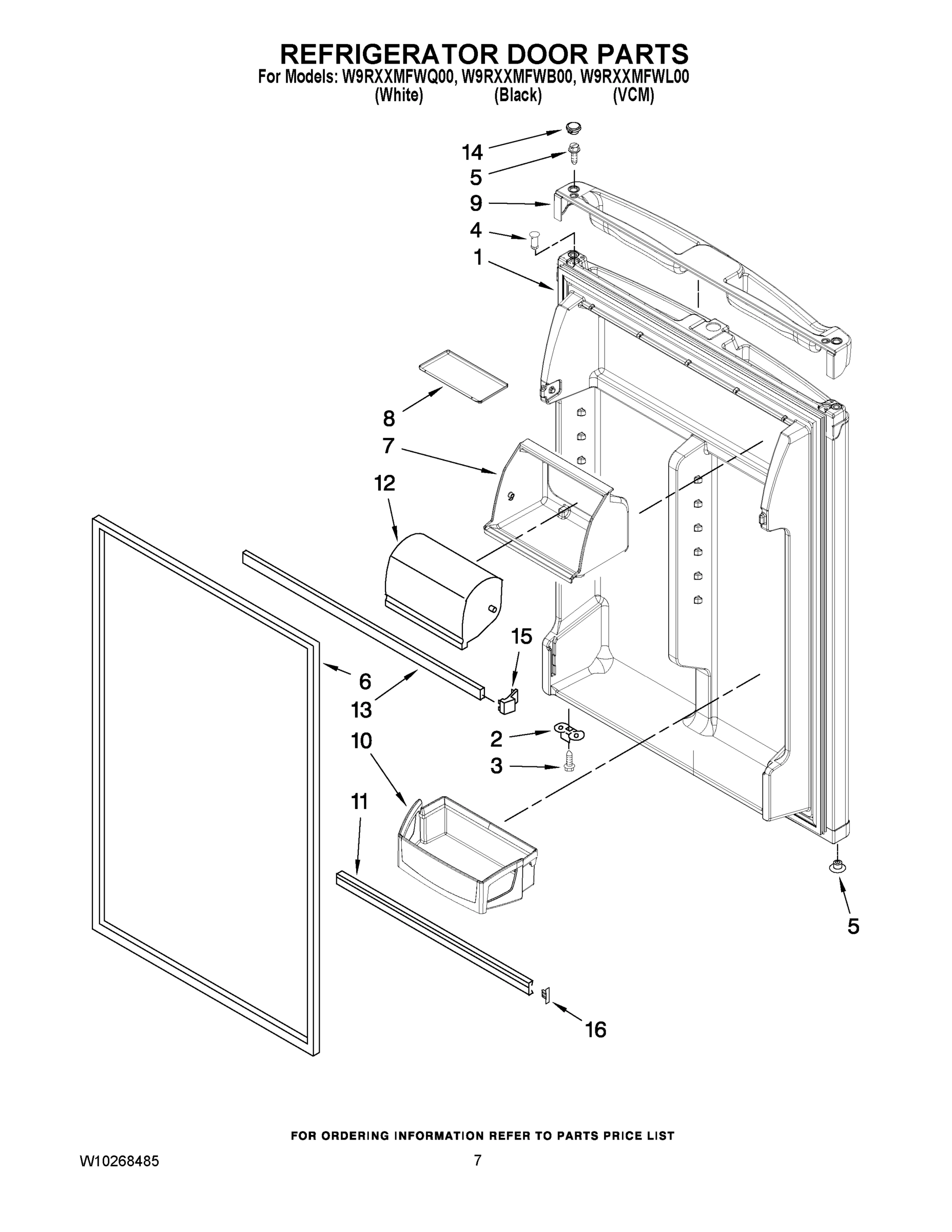 04 - REFRIGERATOR DOOR PARTS