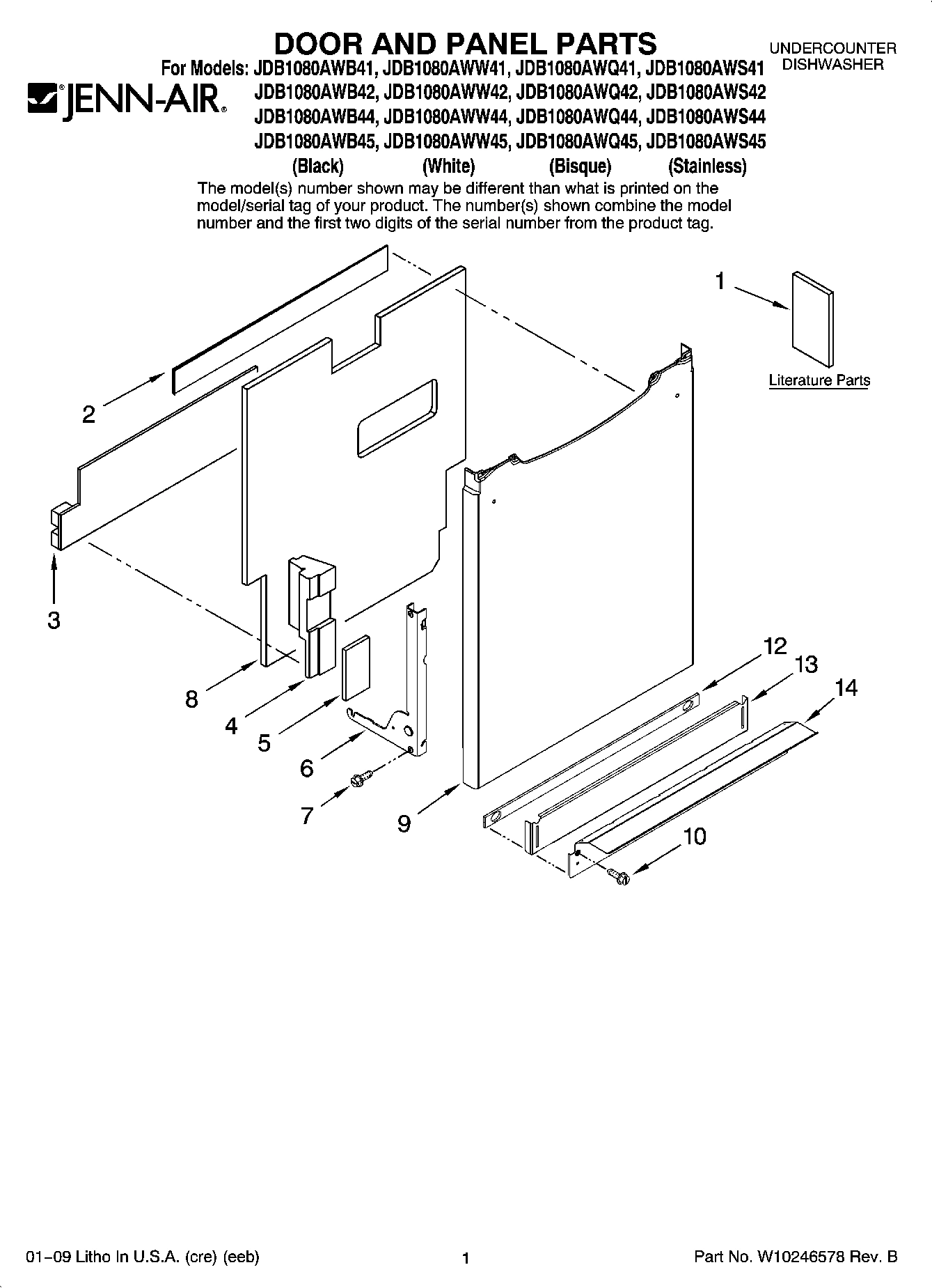01 - DOOR AND PANEL PARTS