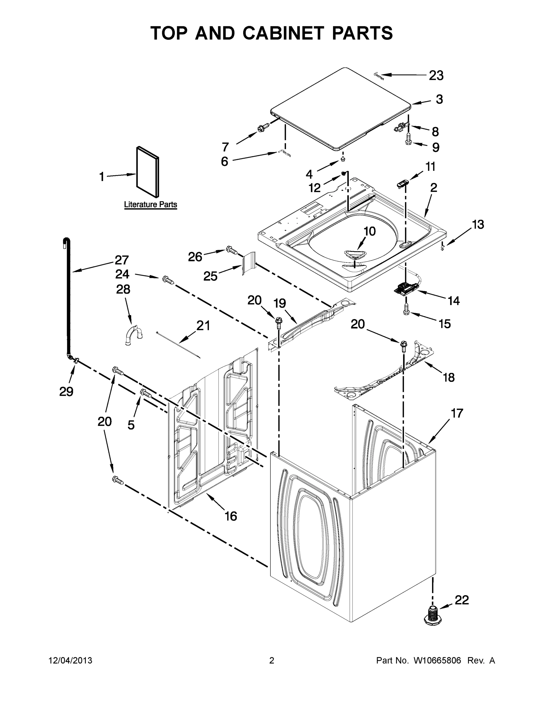 02 - TOP AND CABINET PARTS