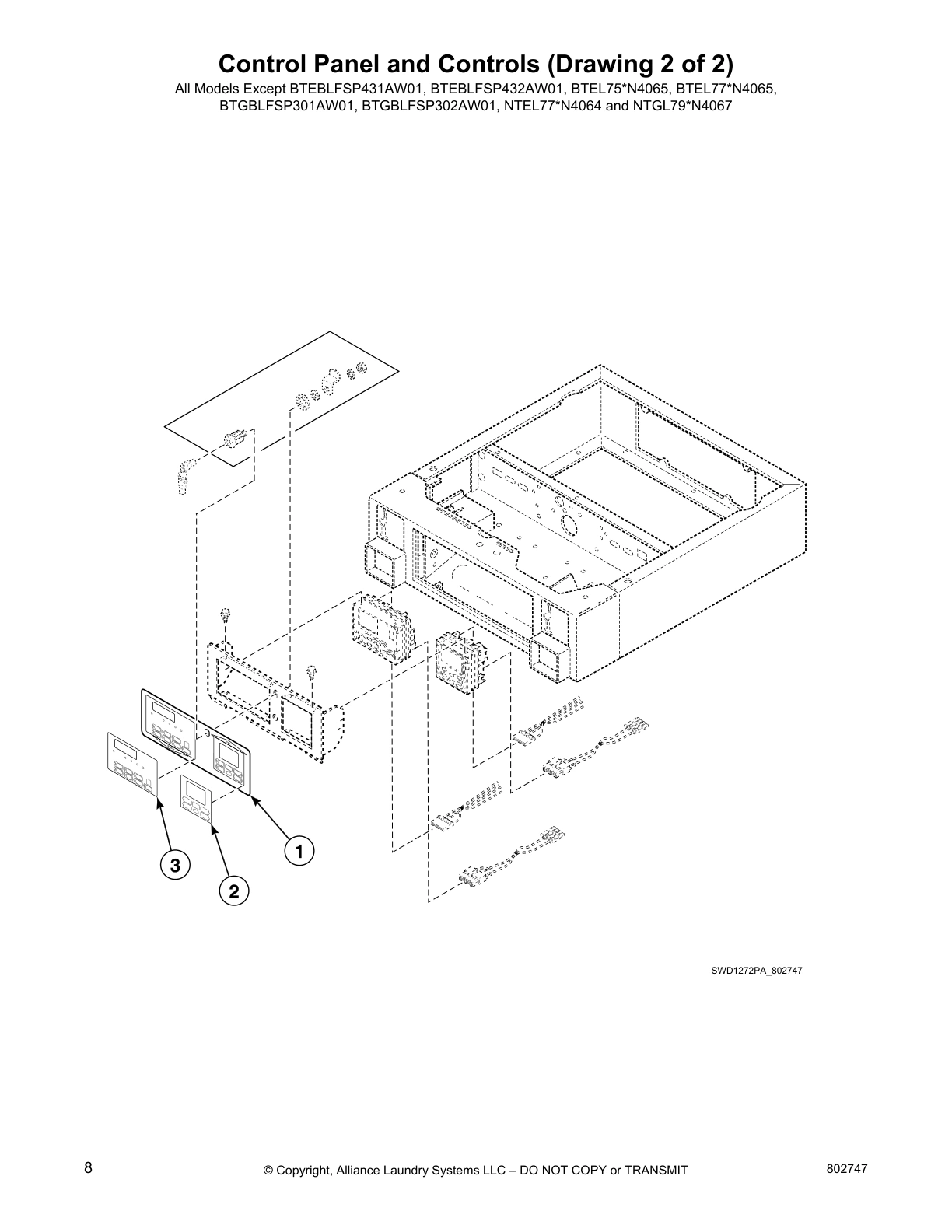 Control Panel and Controls (Drawing 2 of 2)