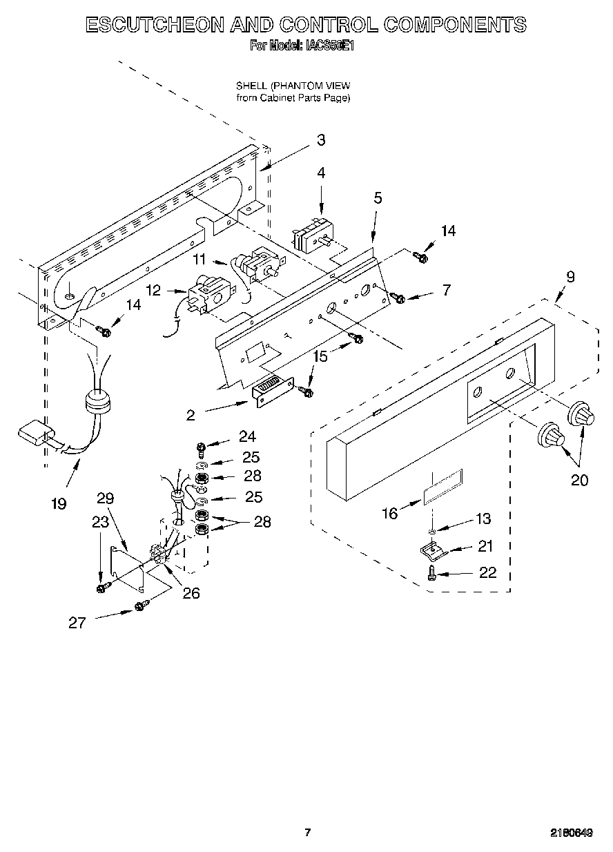 05 - ESCUTCHEON AND CONTROL COMPONENTS