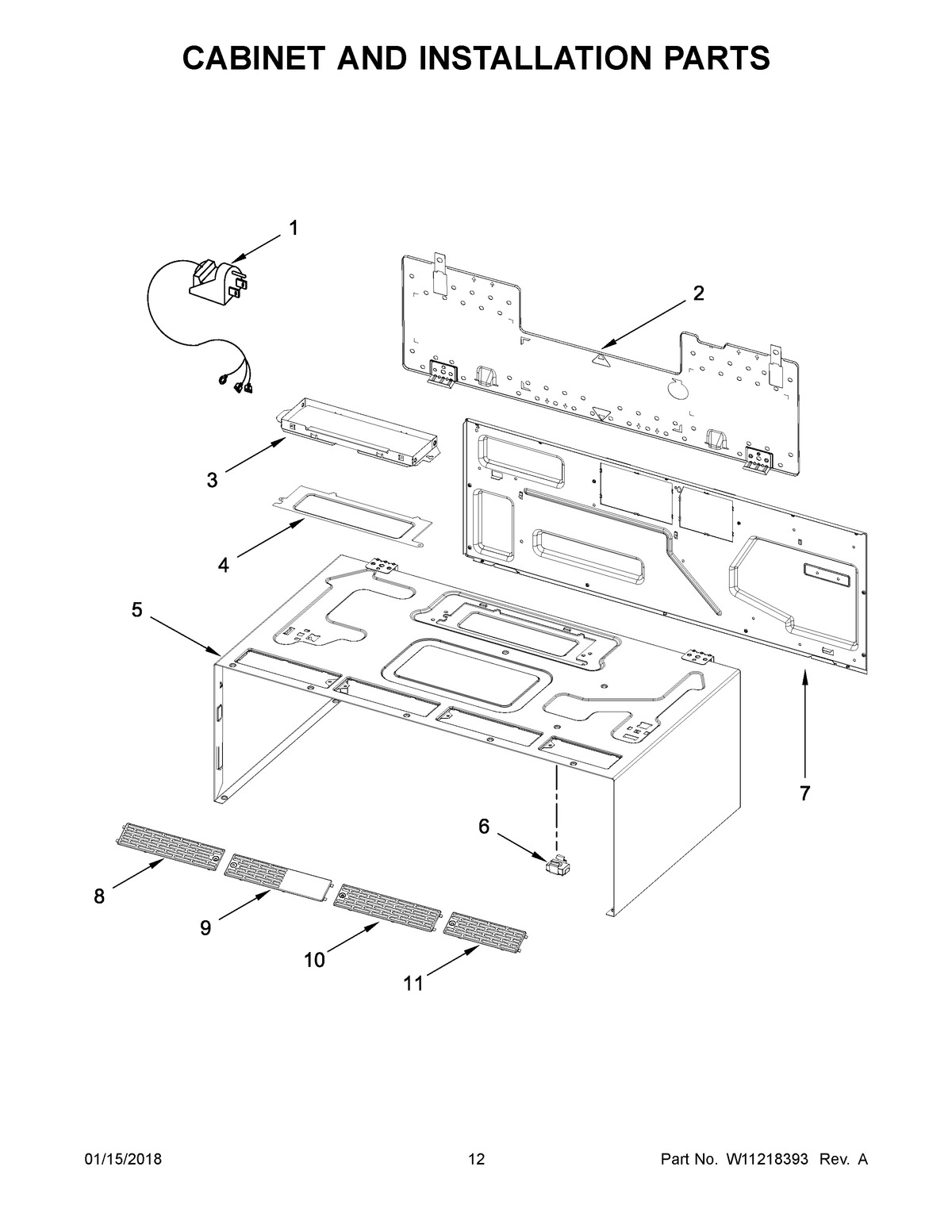 07 - CABINET AND INSTALLATION PARTS
