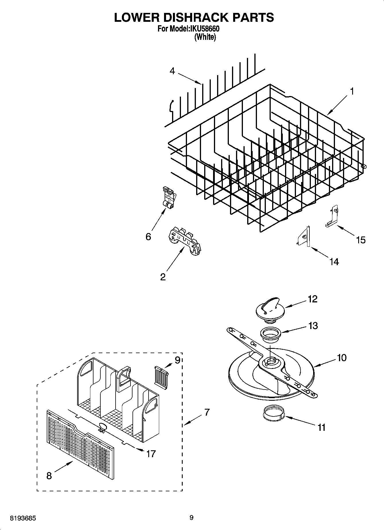 06 - LOWER DISHRACK PARTS