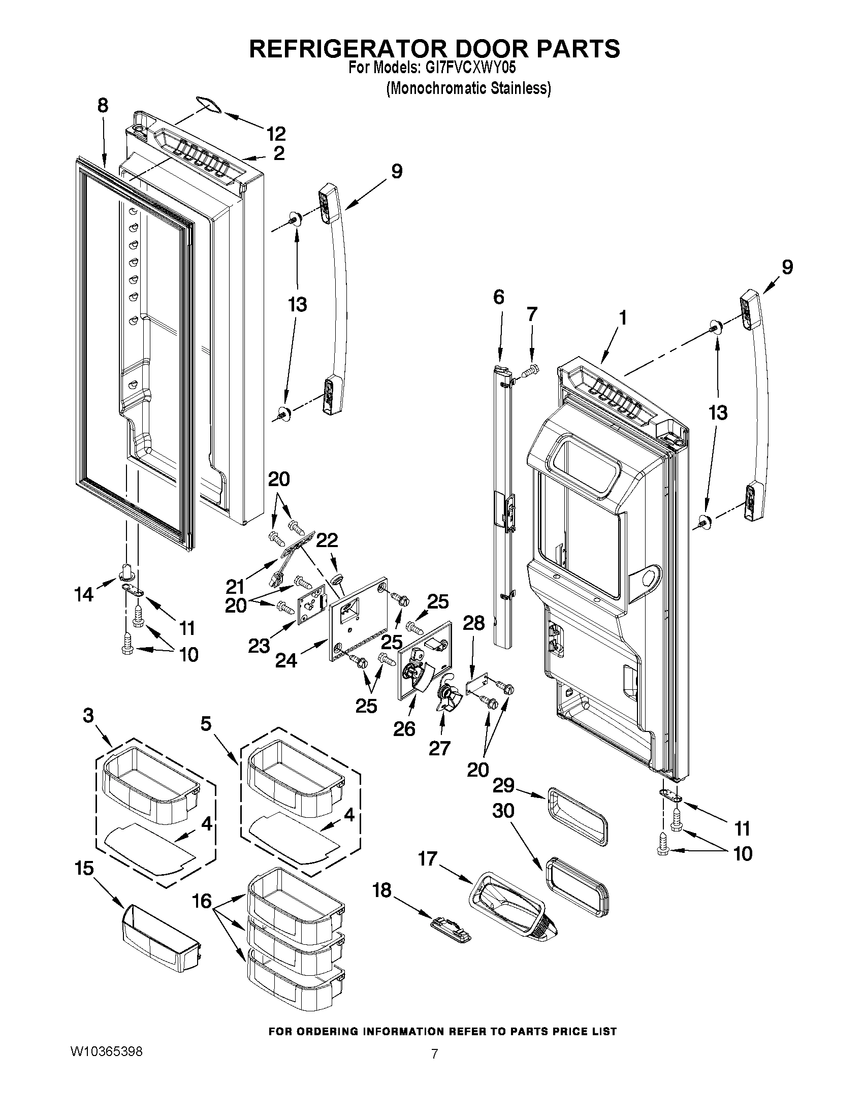 04 - REFRIGERATOR DOOR PARTS
