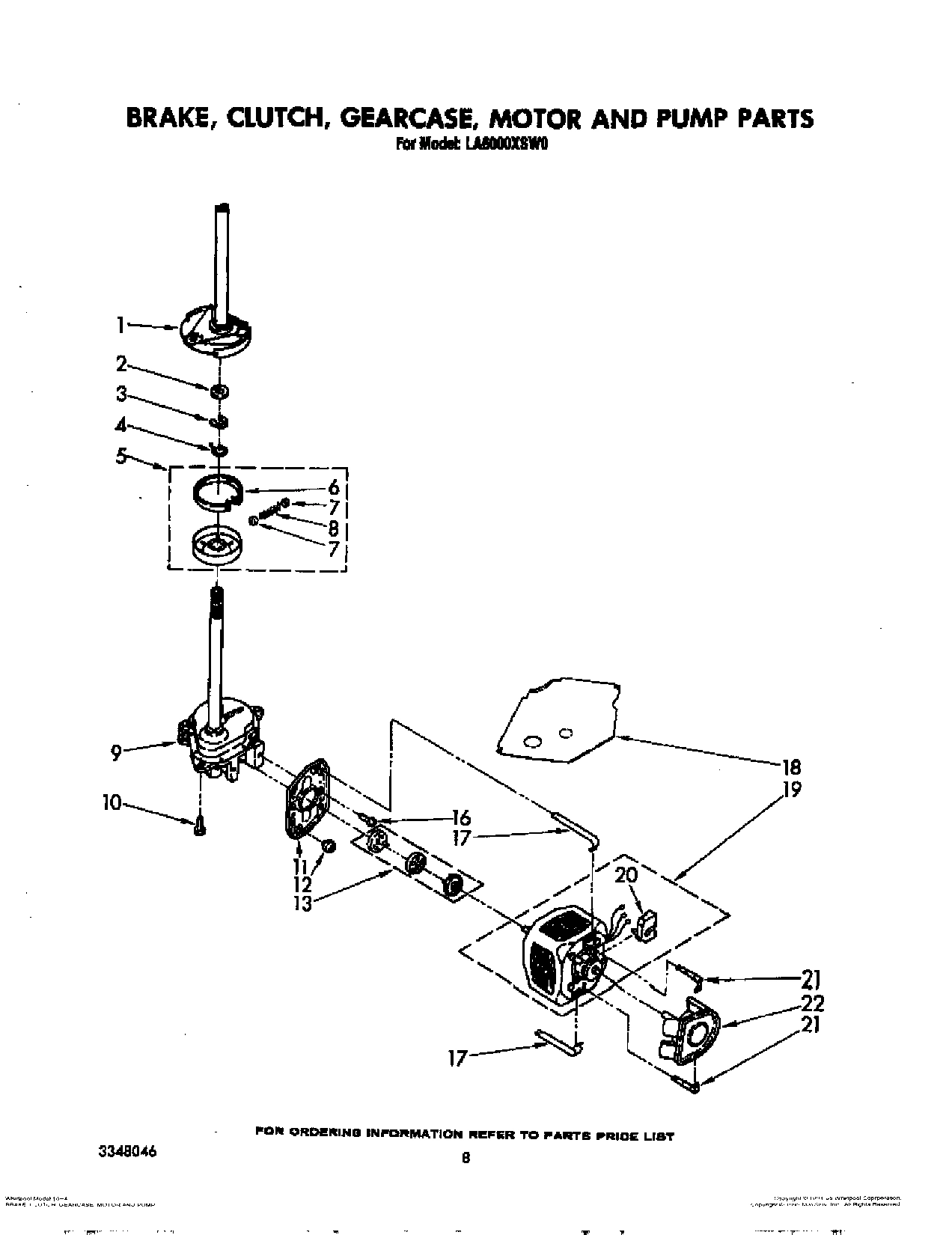 06 - BRAKE, CLUTCH, GEARCASE, MOTOR AND PUMP