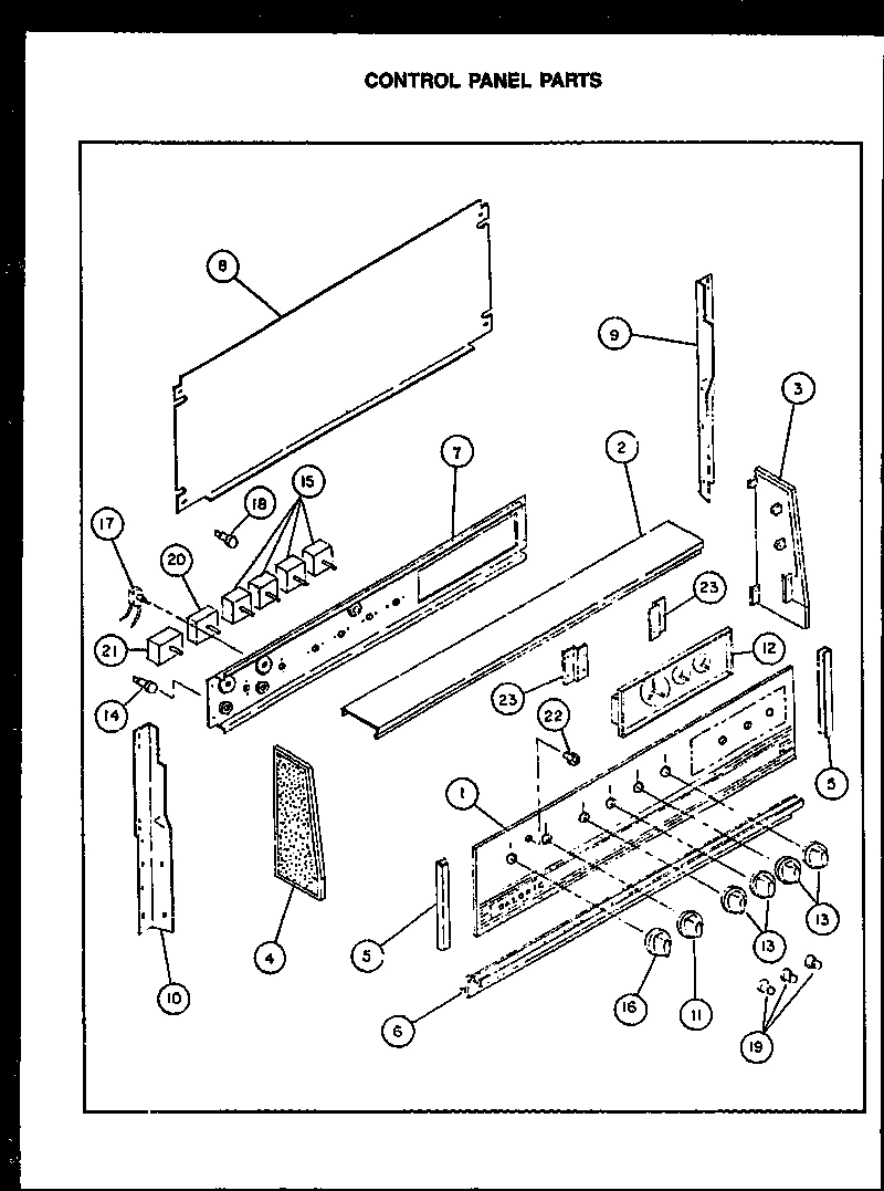 01 - CONTROL PANEL PARTS