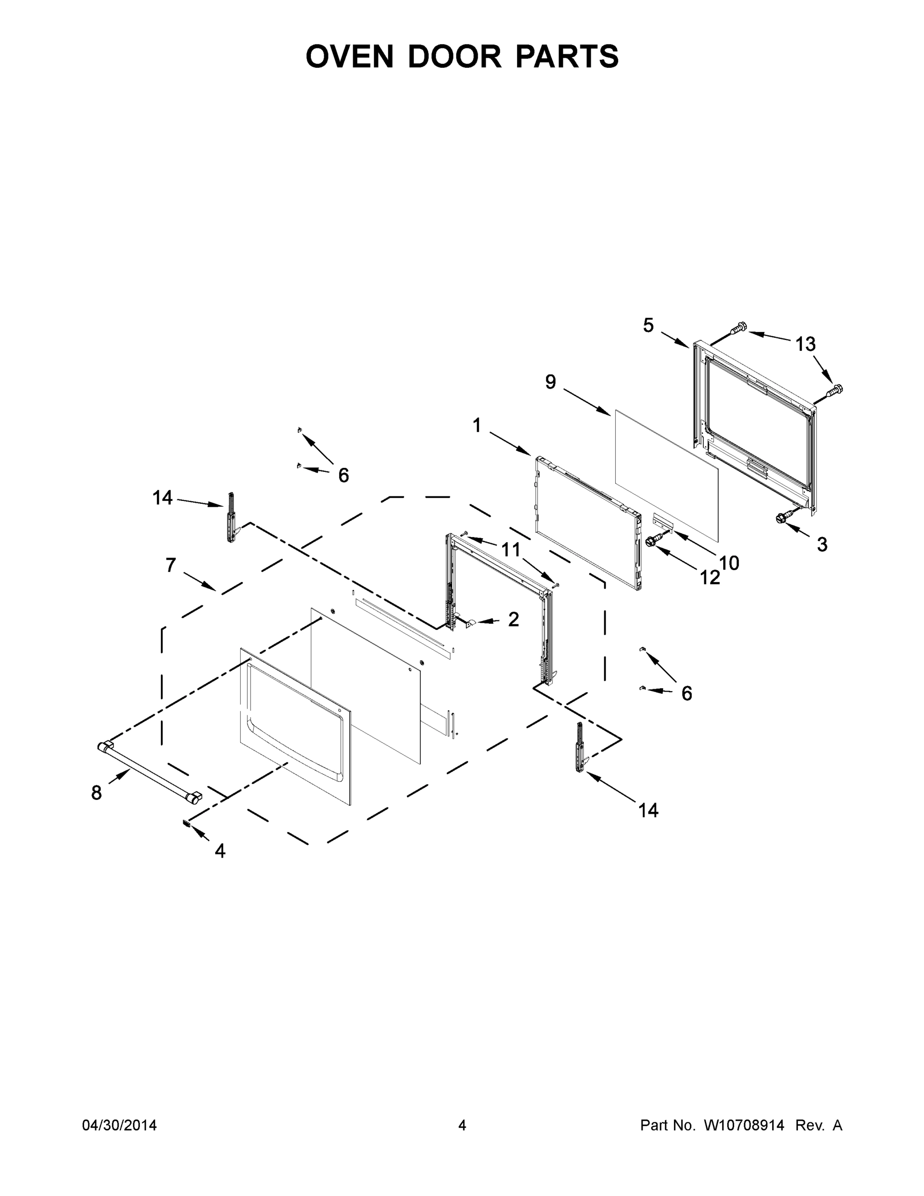 03 - OVEN DOOR PARTS