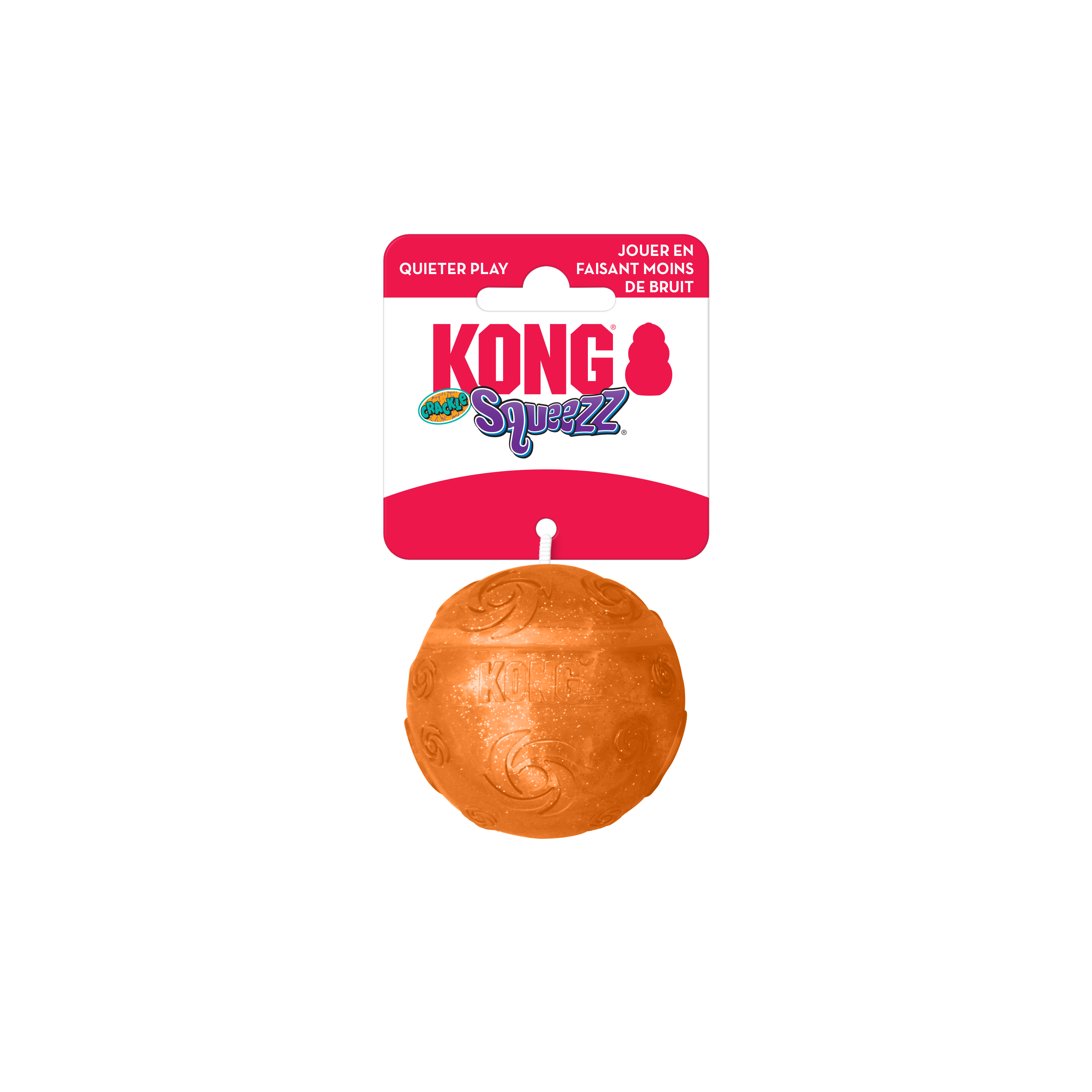 Squeezz Crackle Ball Orange onpack product image