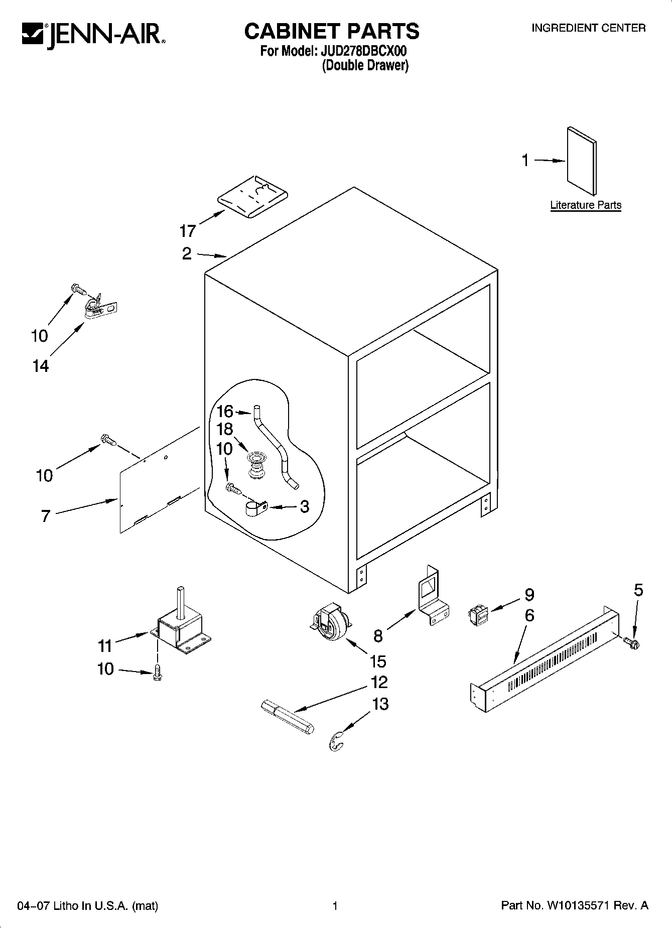01 - CABINET PARTS