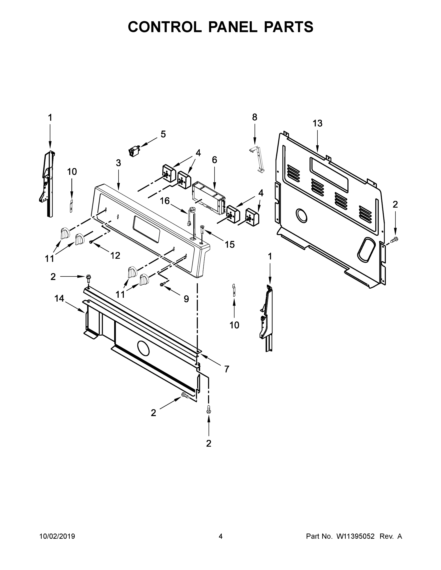 03 - CONTROL PANEL PARTS