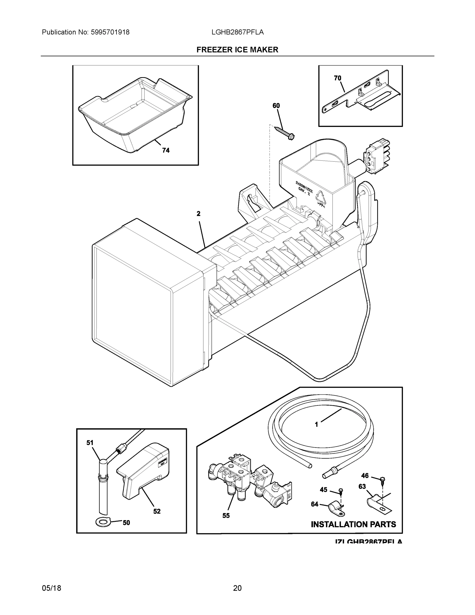 10 - FREEZER ICE MAKER