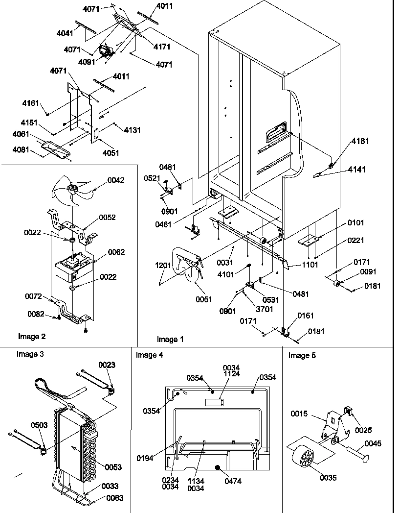 04 - DRAIN SYSTEMS, ROLLERS, AND EVAP ASSY