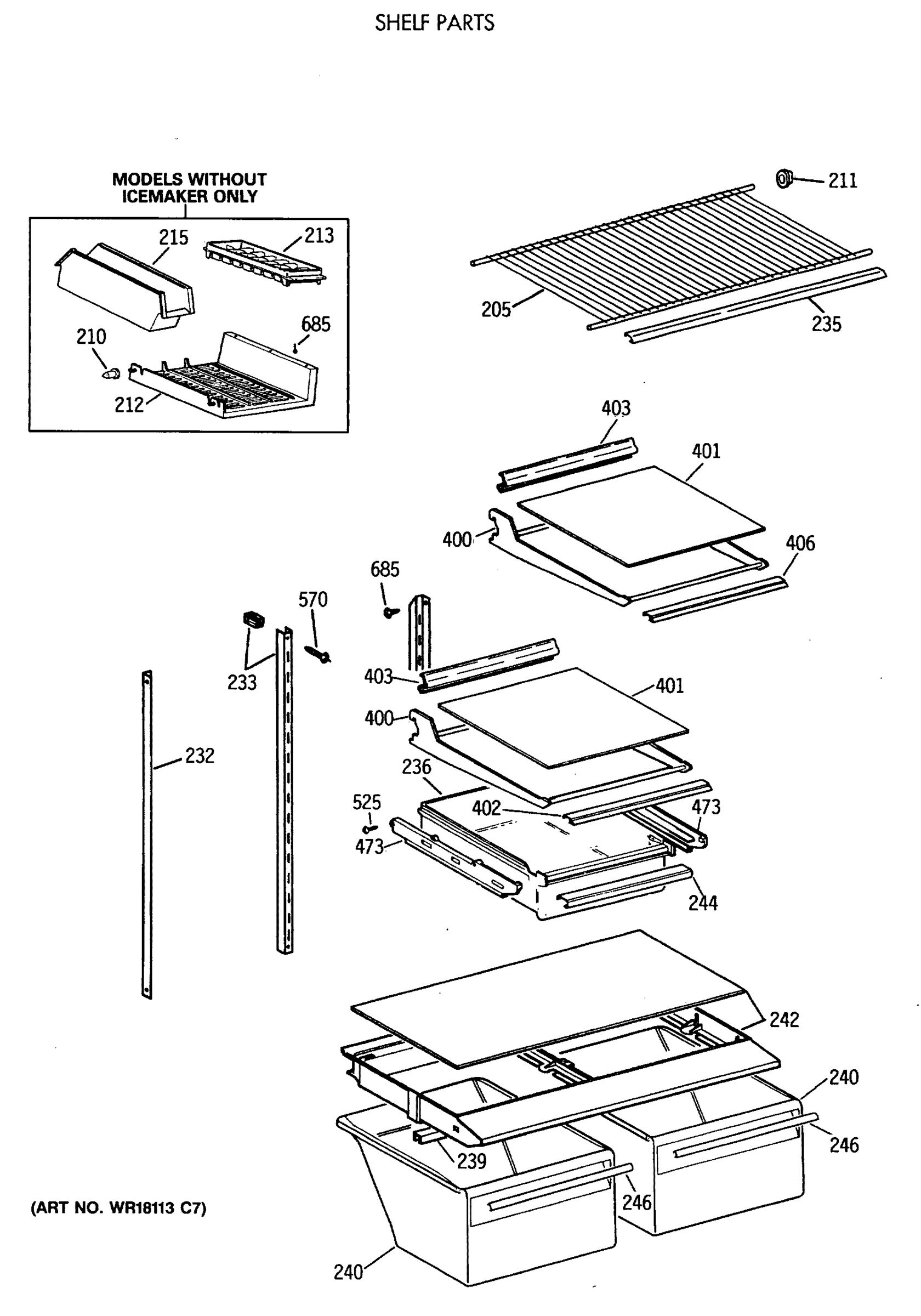SHELF PARTS