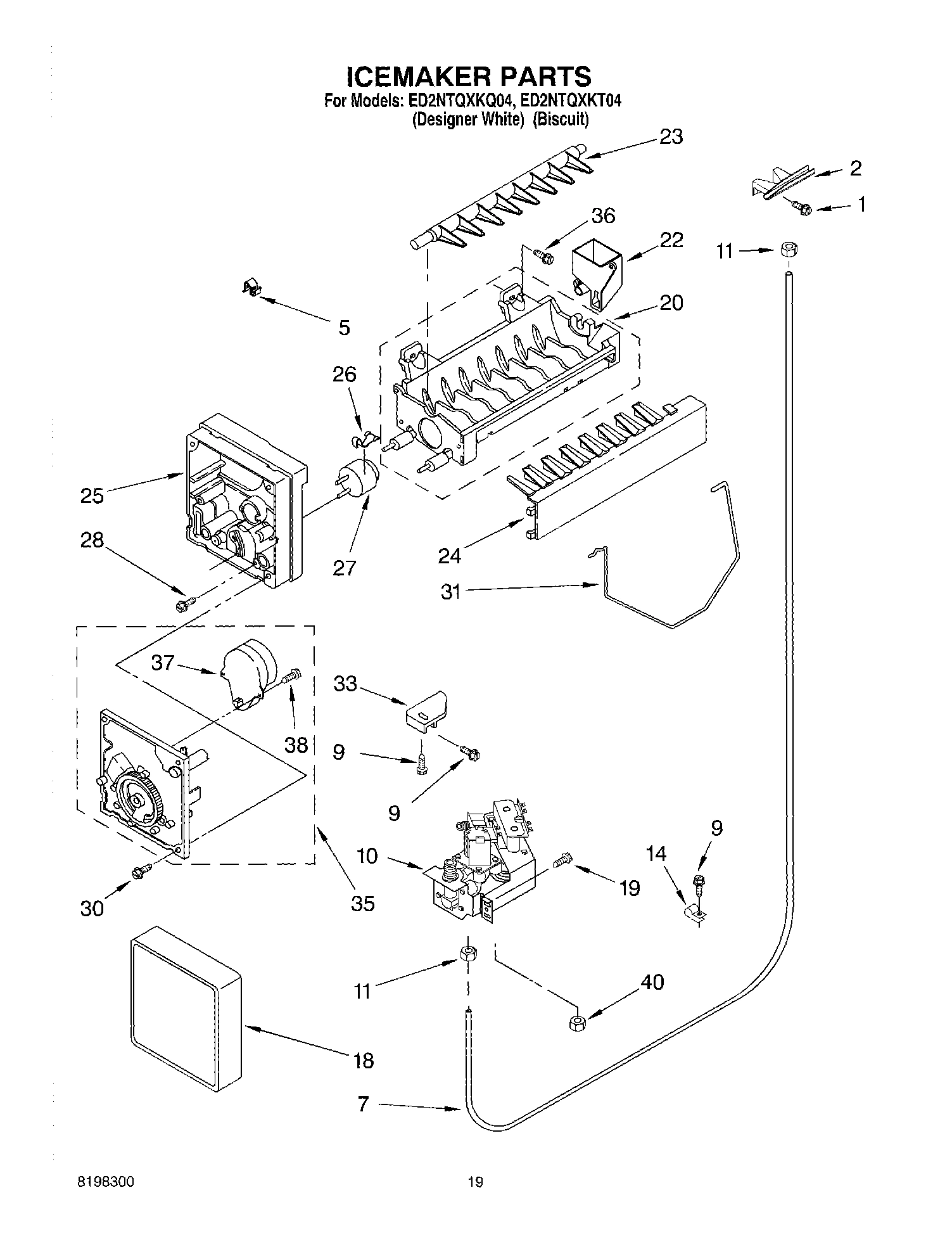 12 - ICE MAKER, OPTIONAL