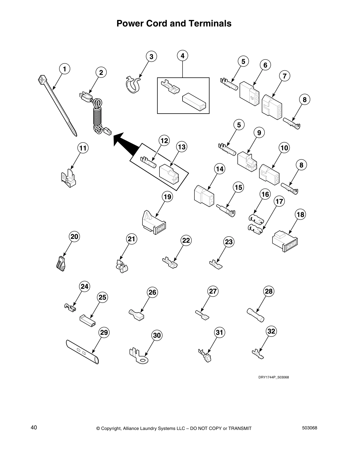 Power Cord and Terminals