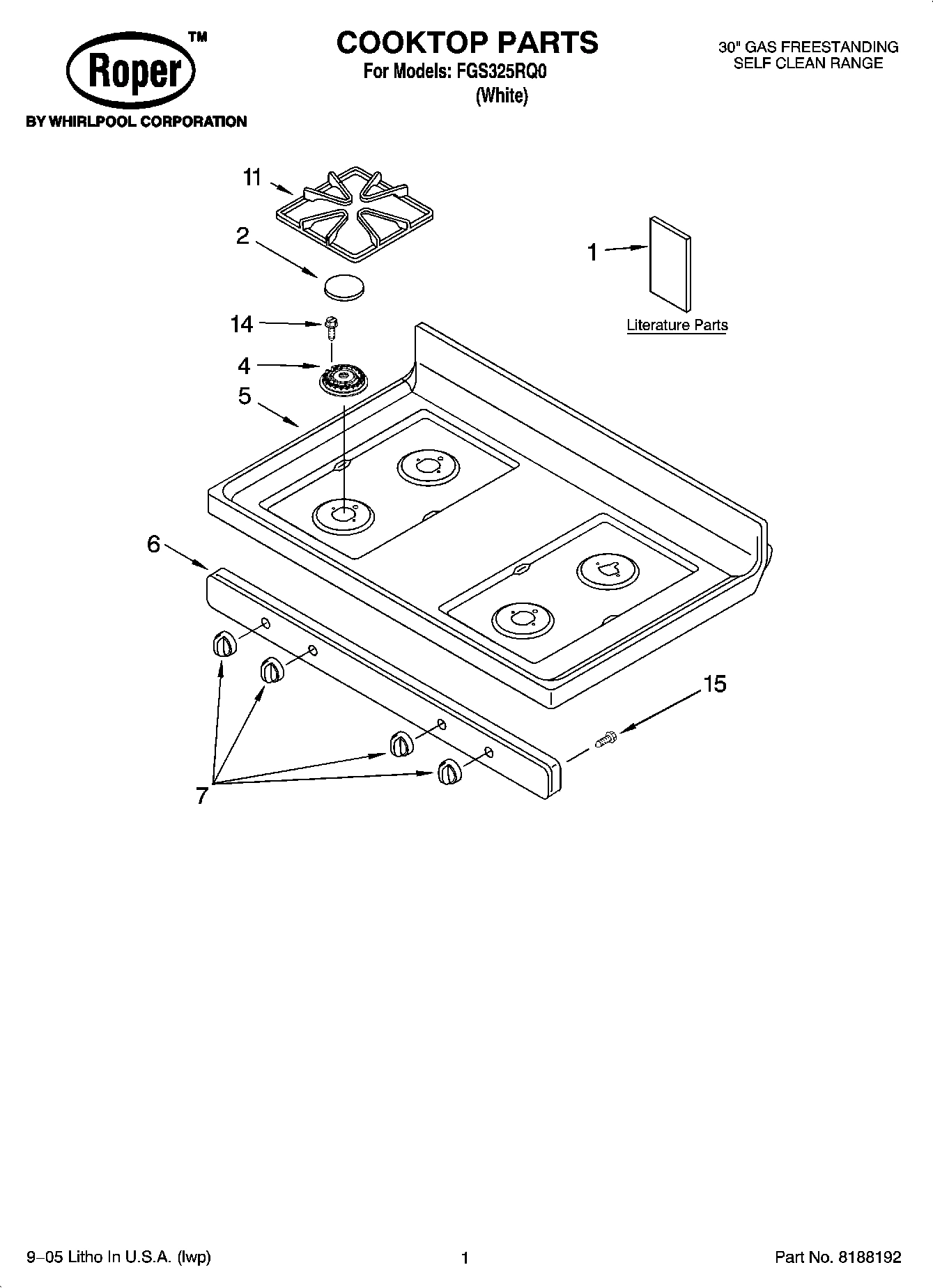 01 - COOKTOP PARTS