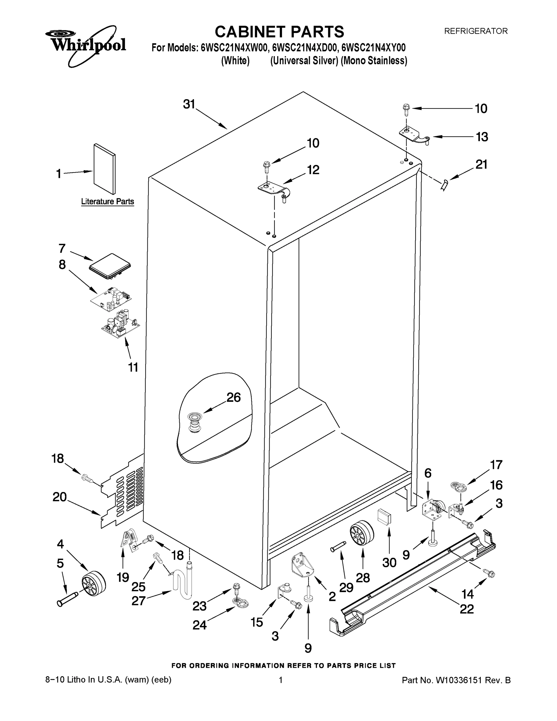 01 - CABINET PARTS