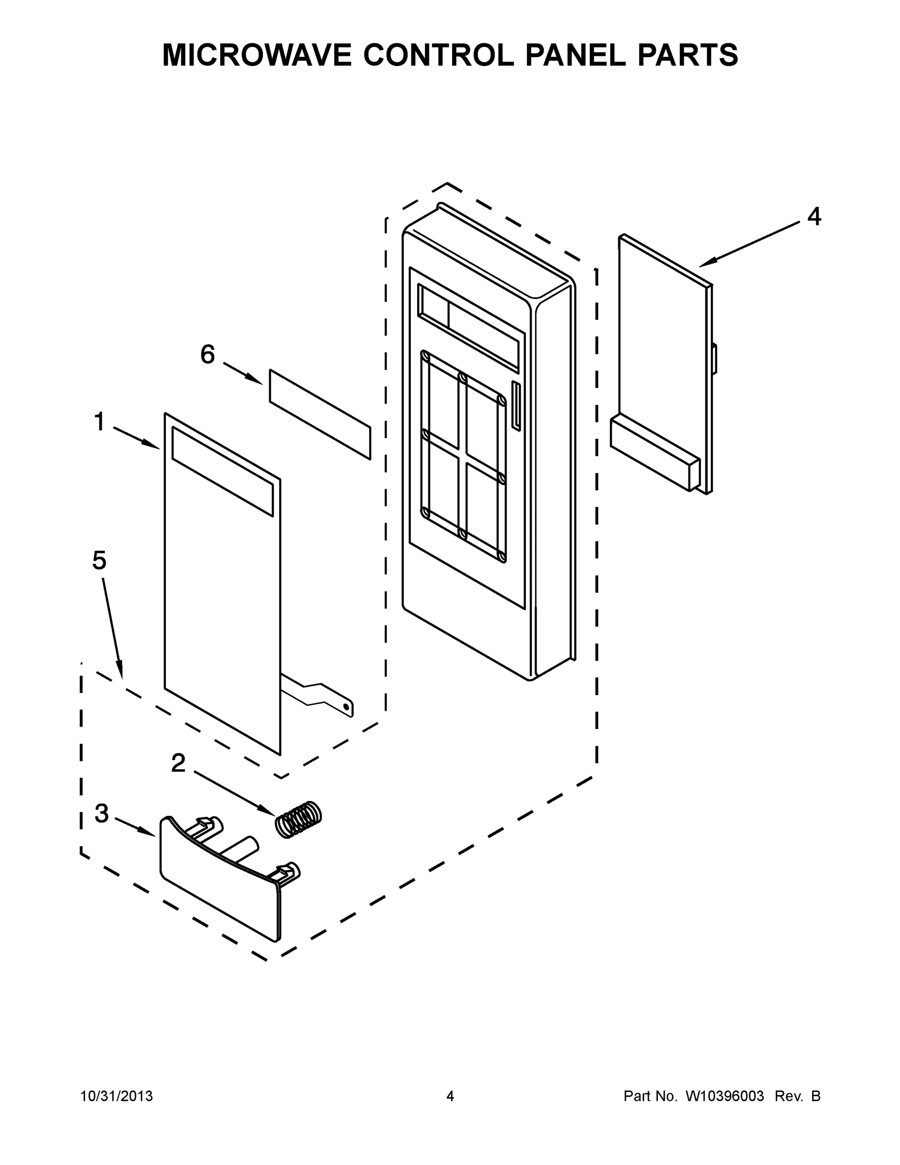 03 - MICROWAVE CONTROL PANEL PARTS