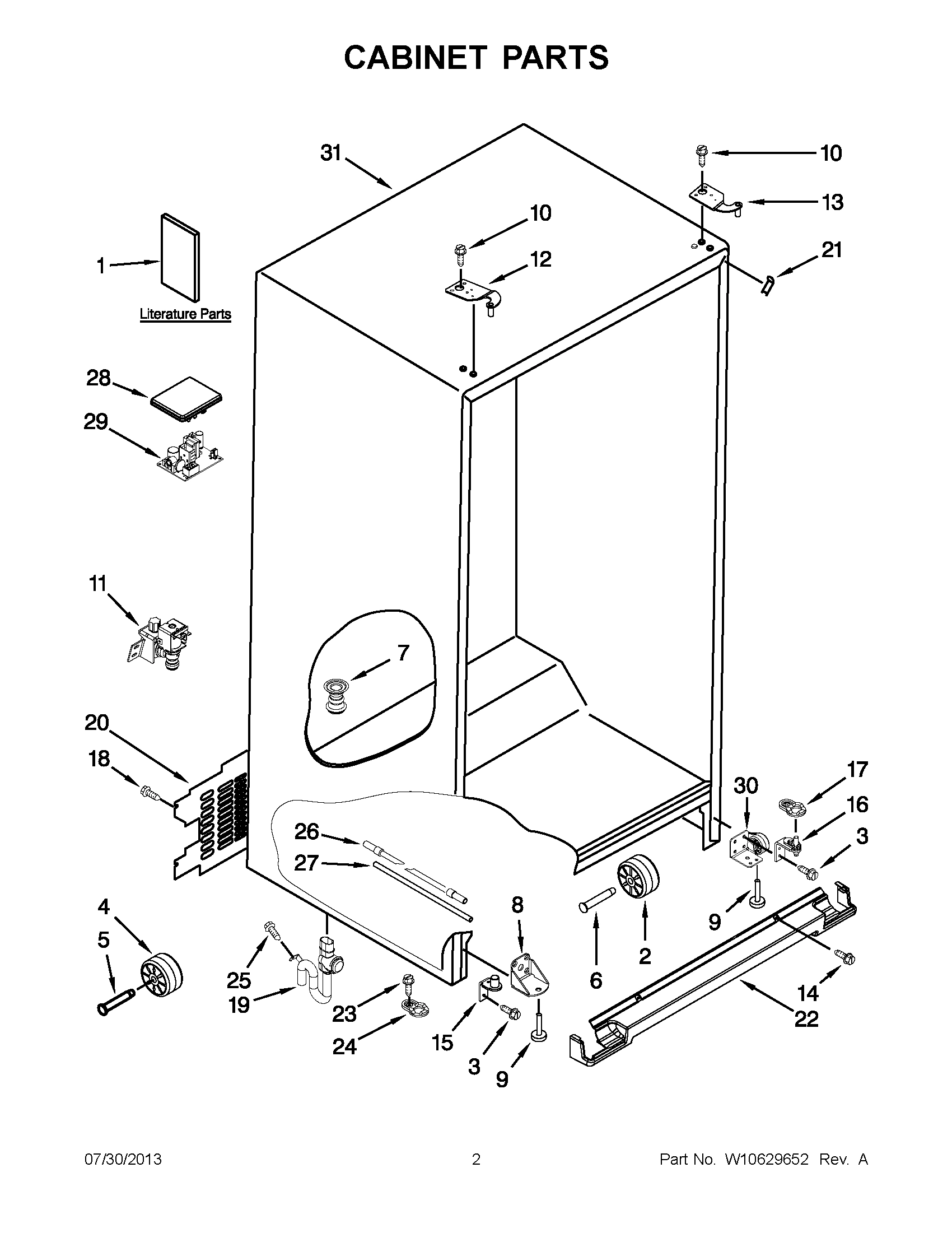 01 - CABINET PARTS