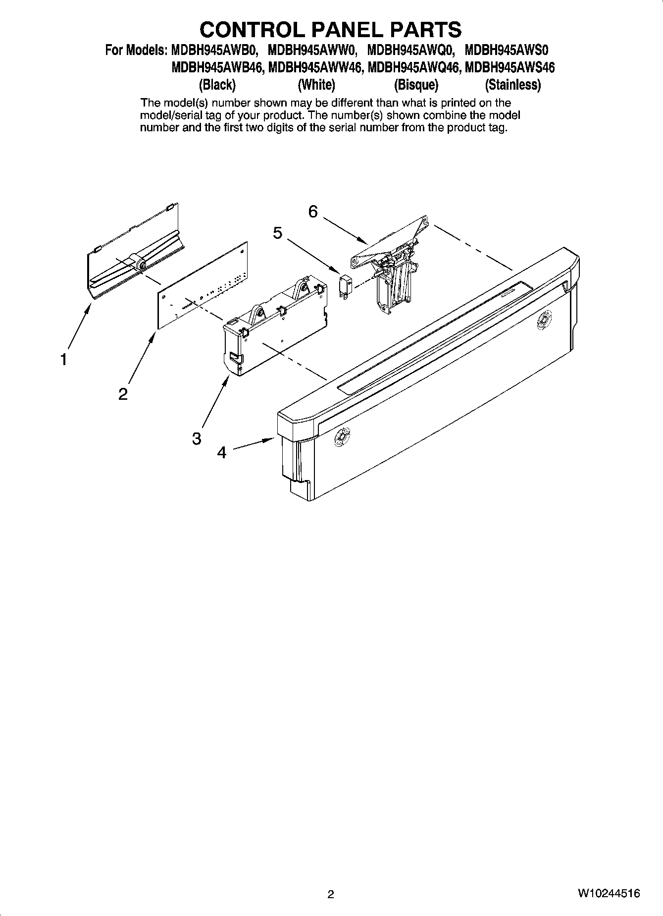 02 - CONTROL PANEL PARTS