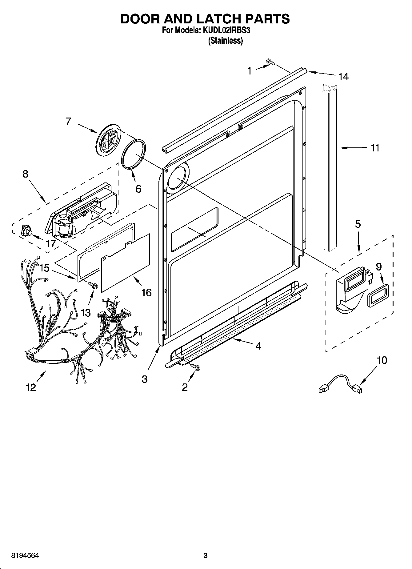 03 - DOOR AND LATCH PARTS