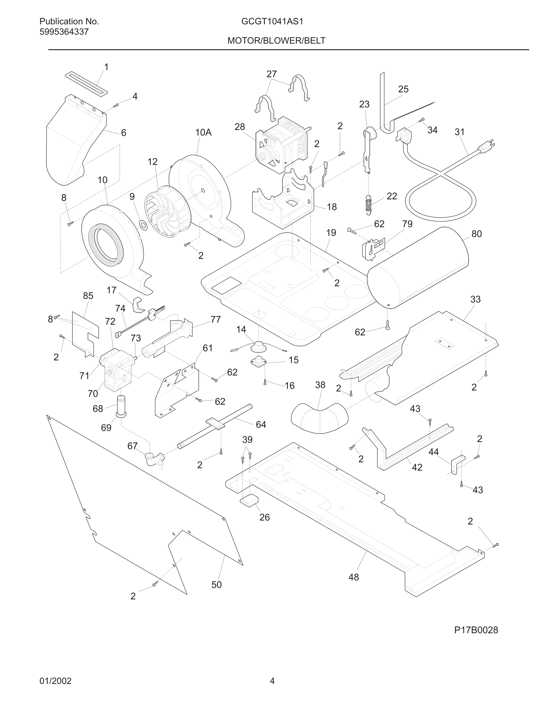 05 - MOTOR/BLOWER/BELT