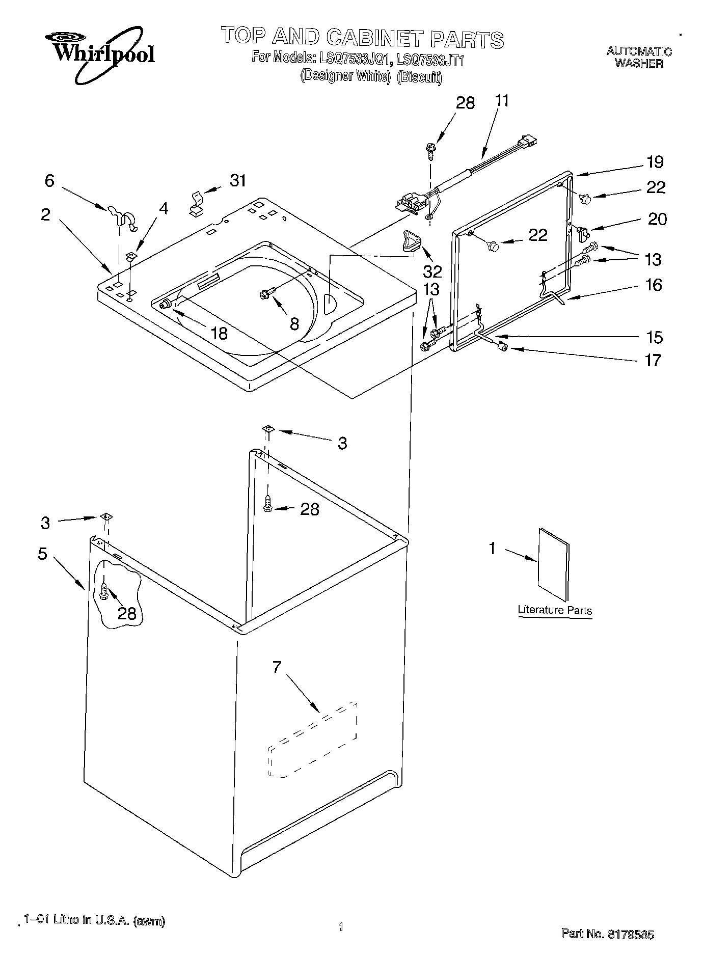 01 - TOP AND CABINET, LITERATURE