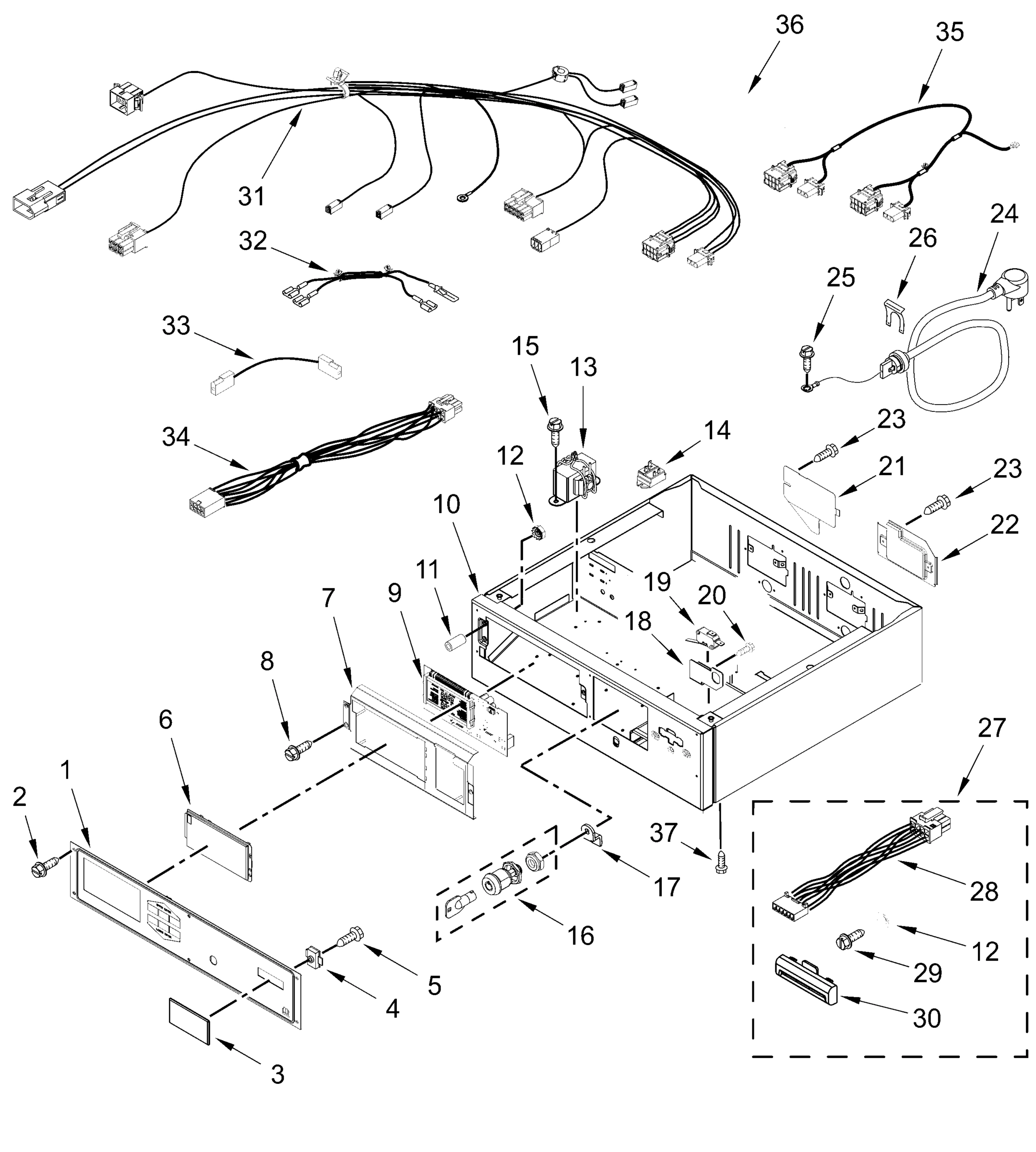 CONTROL PANEL AND SEPARATOR PARTS