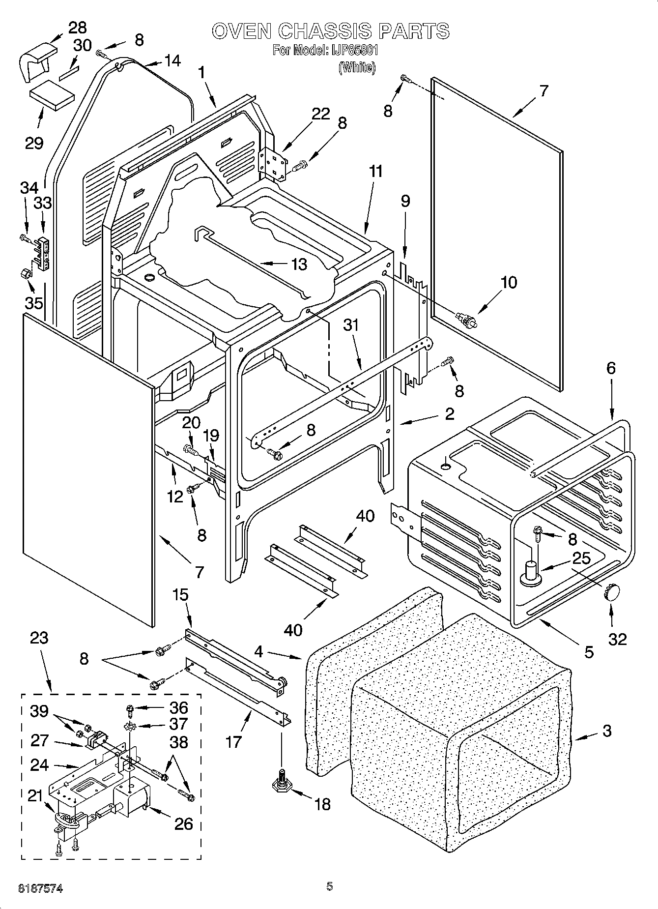 04 - OVEN CHASSIS PARTS